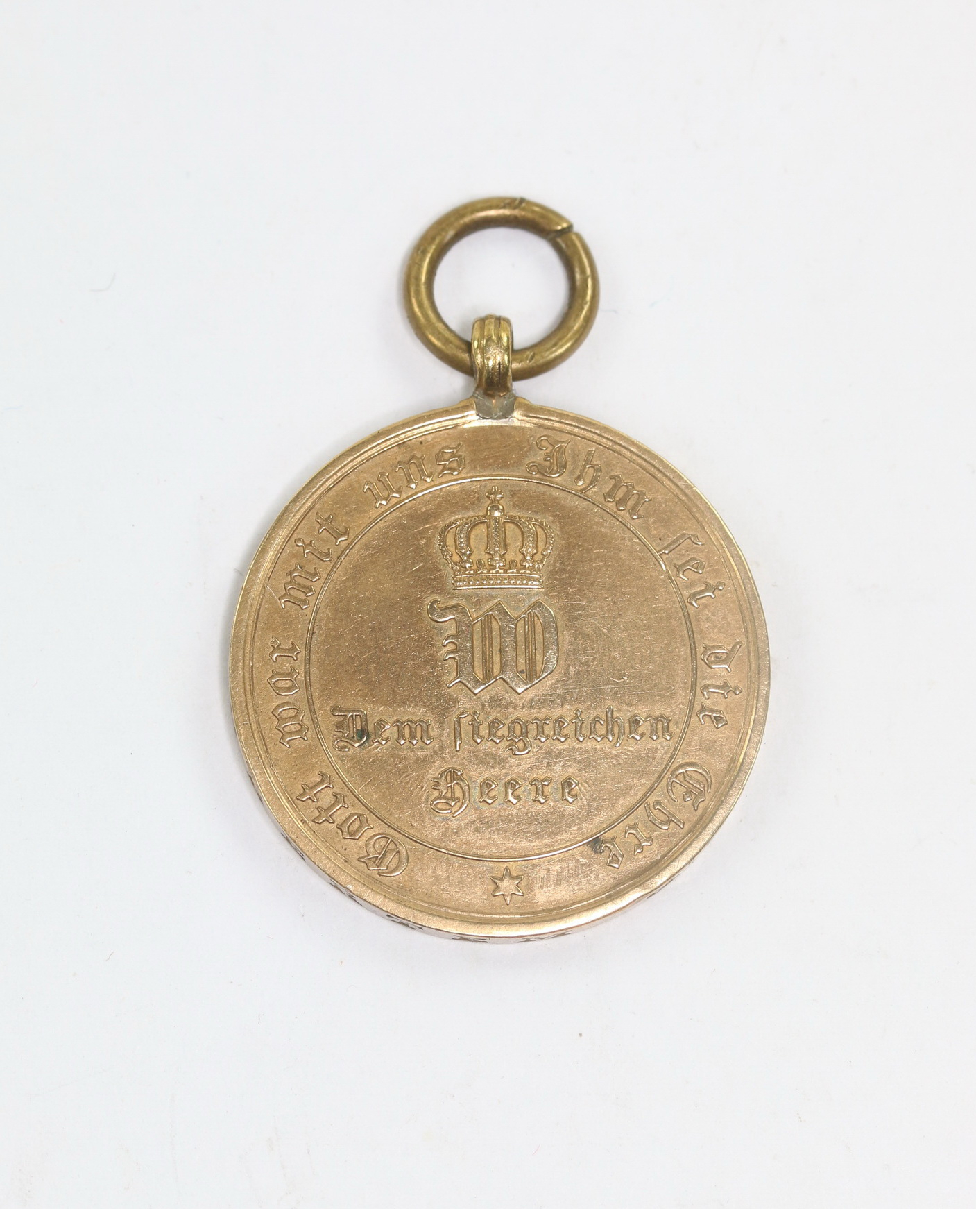 preu_en_kriegsdenkm_nze_f_r_k_mpfer_1870__aus_eroberten_geschutz_1__2 Prussia, War Medal for Combatants 1870 - Aus eroberten Geschutz – Bild 1