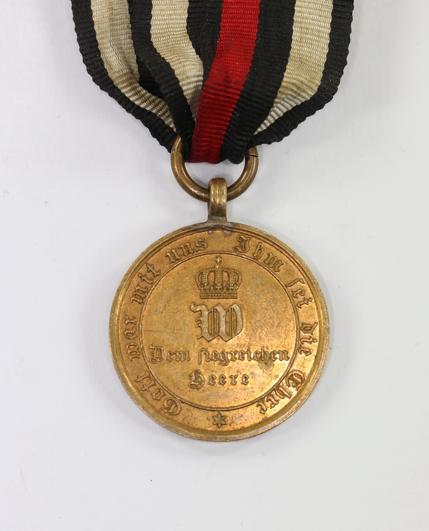 Prussian War Medal 1870 for Combatants. Medal Bar Piece. – Bild 1