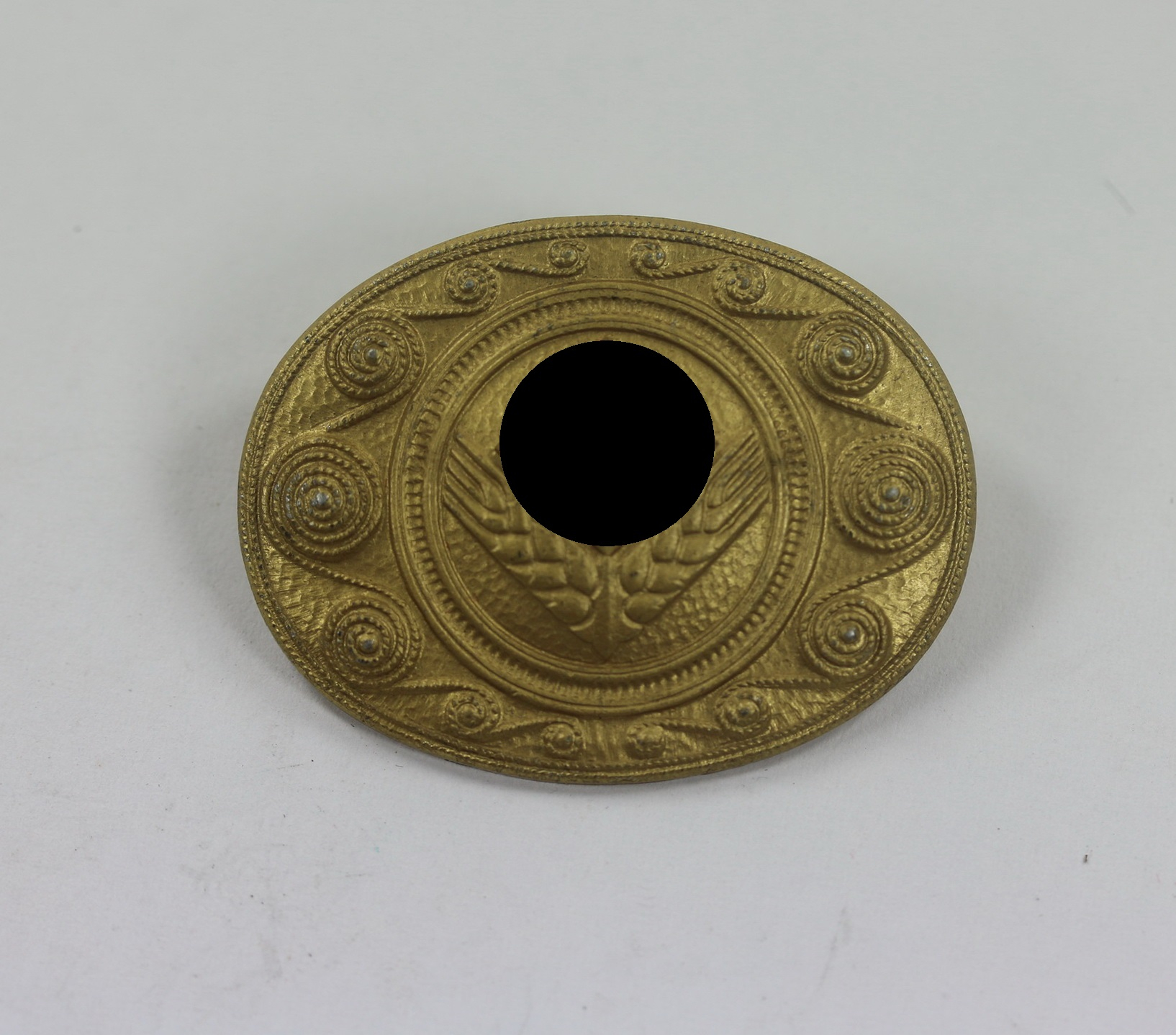 National Labour Service for Jung Females ( RAD/wJ ), Gold Commemorative Broach. Maker A 38. – Bild 1