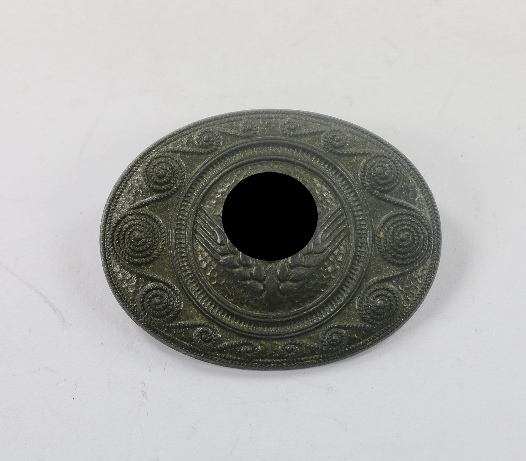 reichsarbeitsdienst_rad_erinnerungsbrosche_weiblche_jugend_hst National Labour Service (RAD), Broach for Female Youths. Maker An.G. – Bild 1