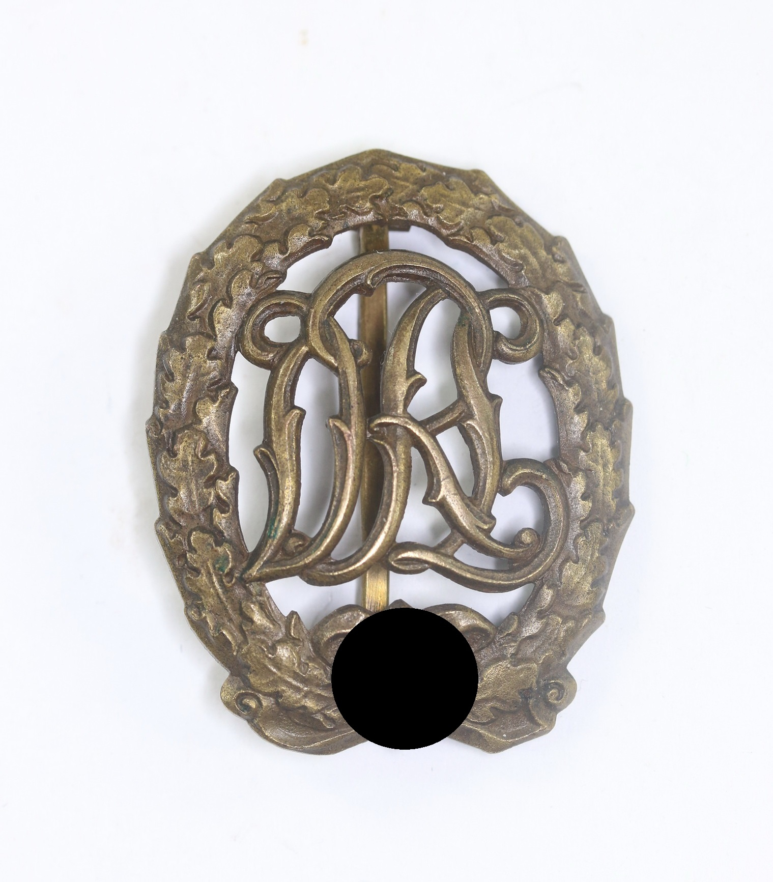 reichssportabzeichen_drl_in_bronze_hst Bronze National Sport Badge. Maker Ernst Schneider Lüdenscheid – Bild 1