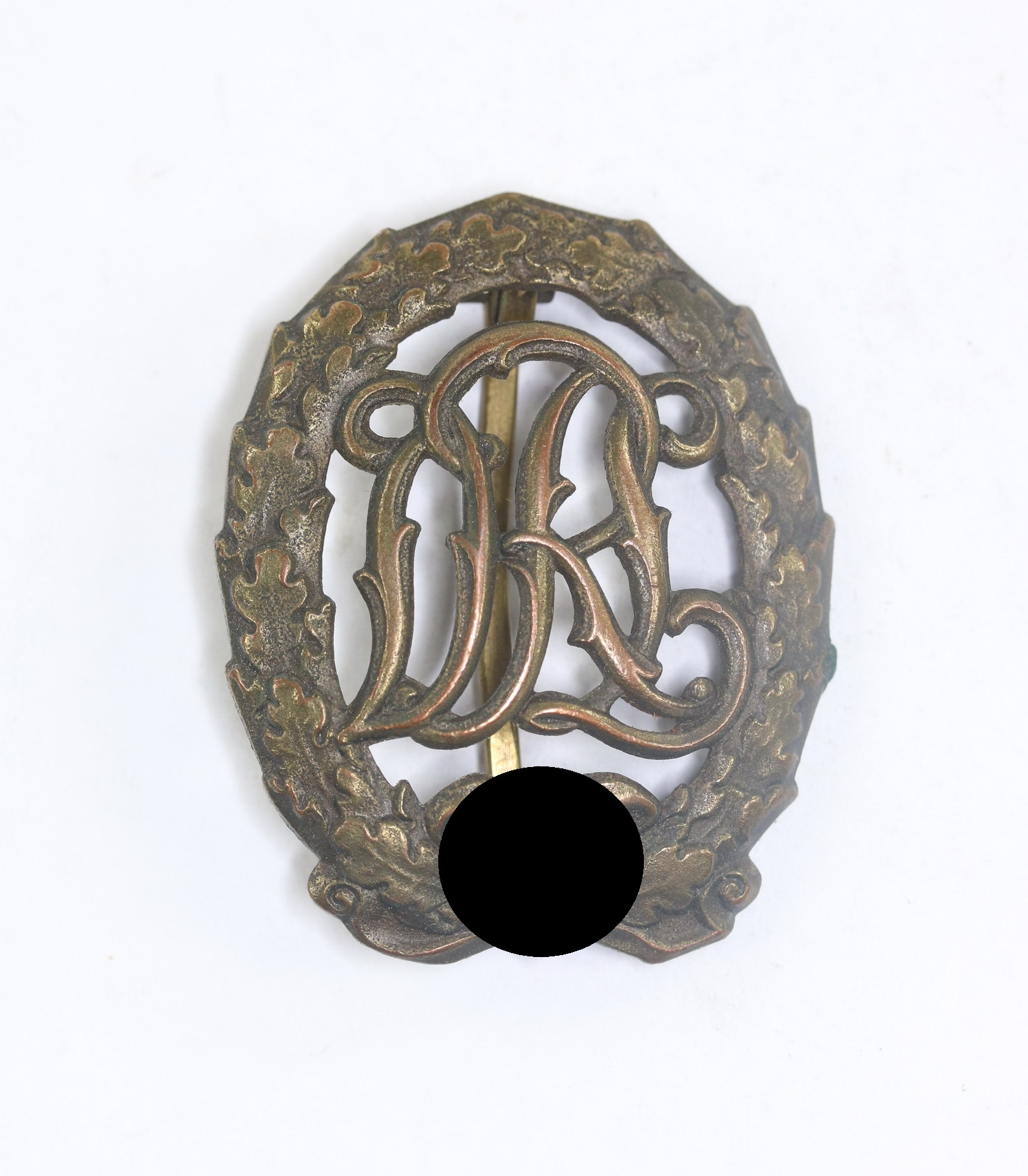 reichssportabzeichen_drl_in_bronze_hst Bronze National Sport Badge. Maker Ernst Schneider Lüdenscheid – Bild 1