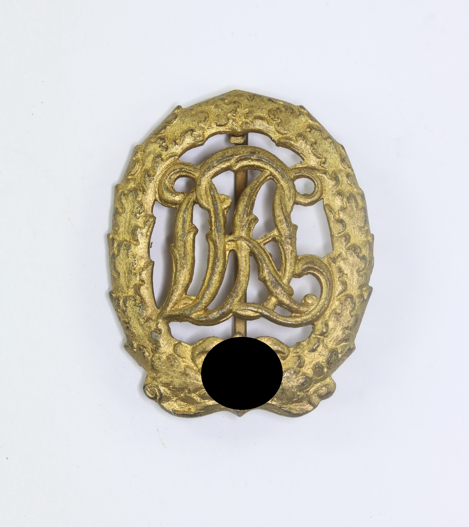 reichssportabzeichen_drl_in_gold_hst Reichssportabzeichen (DRL) in Gold, Hst. Fritz Kohm Pforzheim – Bild 1