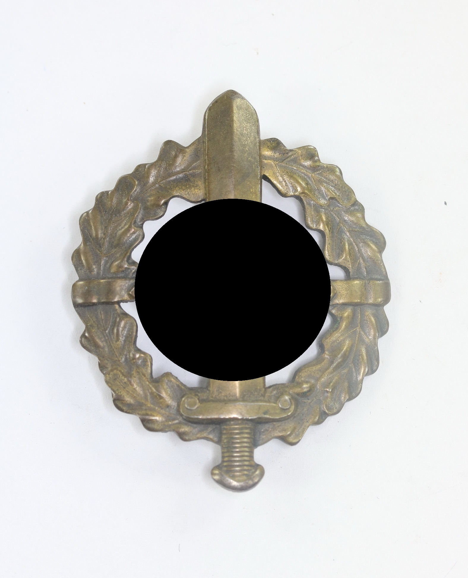 sa_wehrabzeichen_in_bronze_hst SA Wehrabzeichen in Bronze, Hst. Fechler Bernsbach/SA. - Eigentum Obersten S.A. Führung – Bild 1