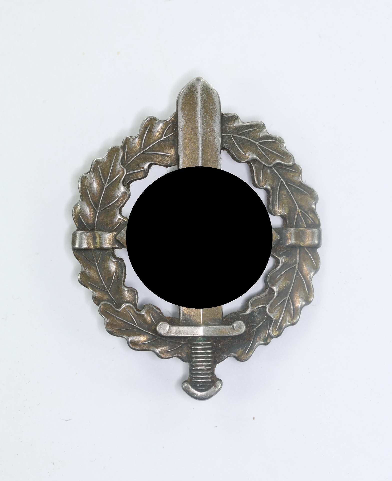 sa_wehrsportabzeichen_in_bronze_hst SA Wehrsportabzeichen in Bronze, Hst. Berg & Nolte A.G. Lüdenscheid, Eigentum d. S.A. Sportabzeichen Hauptstelle – Bild 1