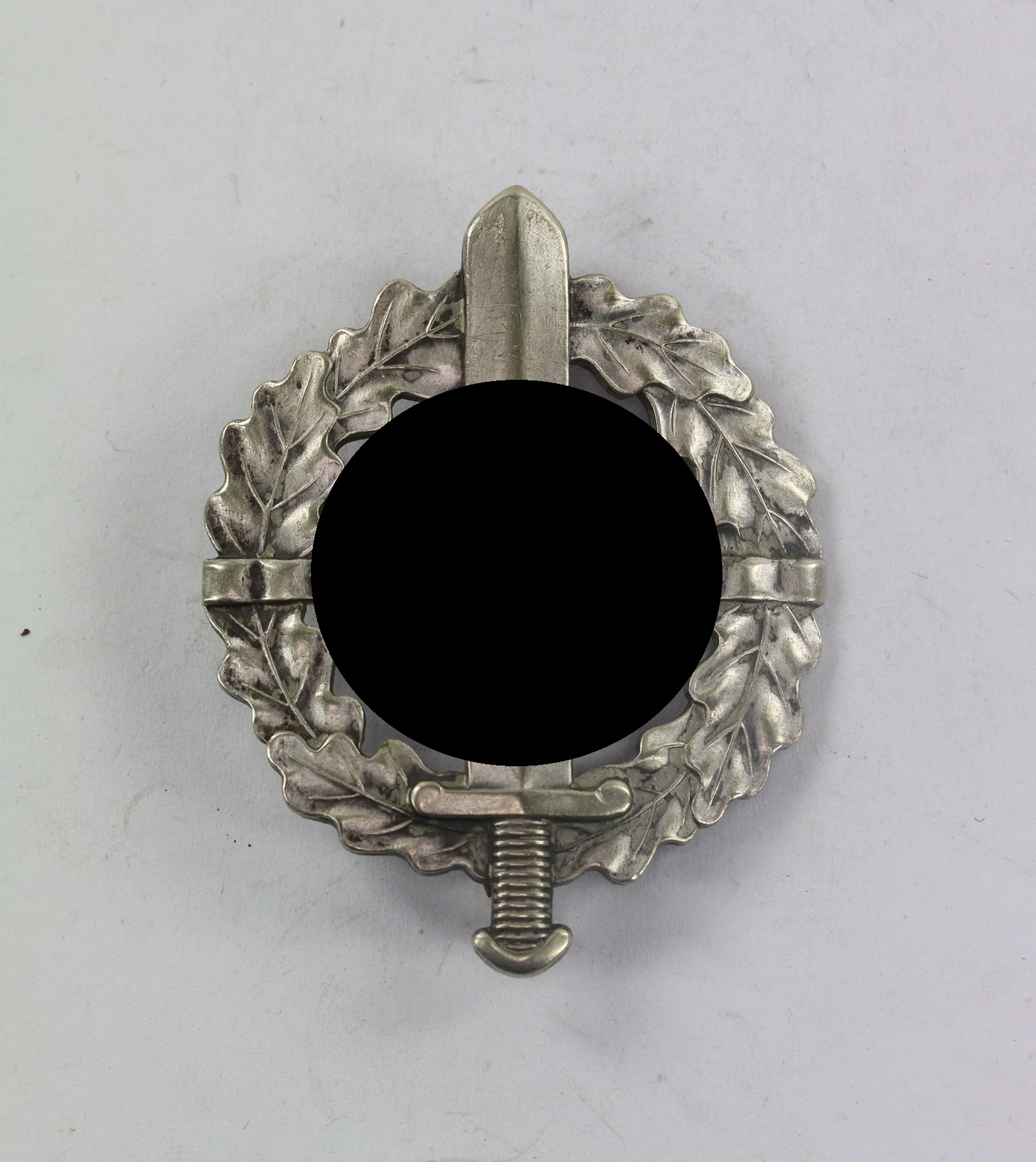 SA Silver Military Sport Badge. Maker Berg & Nolte, Eigentum d. S.A. Sportabzeichen Hauptstelle – Bild 1