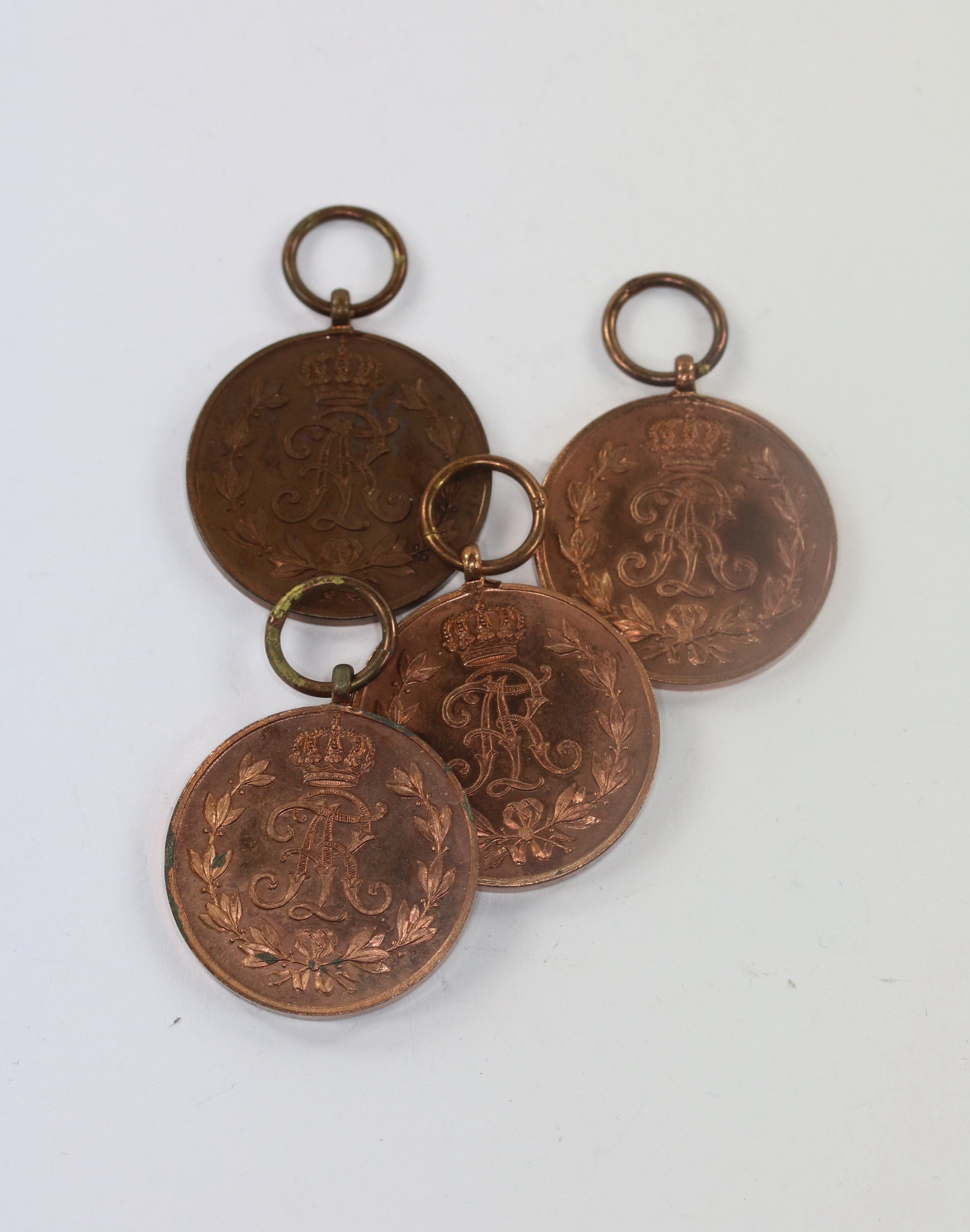 Sachsen, Friedrich August Medaille in Bronze, Hst. 53, Oortfund (!) – Bild 1