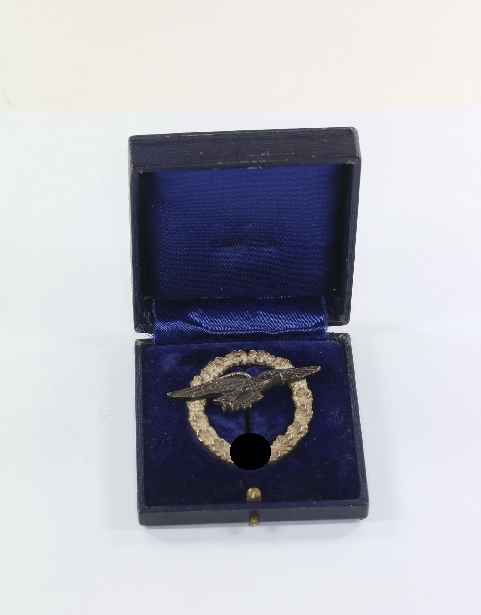 segelflugzeugf_hrerabzeichen_der_luftwaffe_hersteller_c Cased Luftwaffe Glider Pilot Badge. Maker C.E. Juncker. – Bild 1