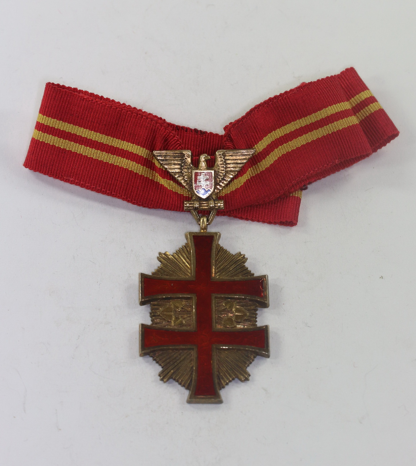 Slowakia, War Victory Cross 1. Klasse + Miniature, General der Flakartillerie Fritz Hirschauer – Bild 1