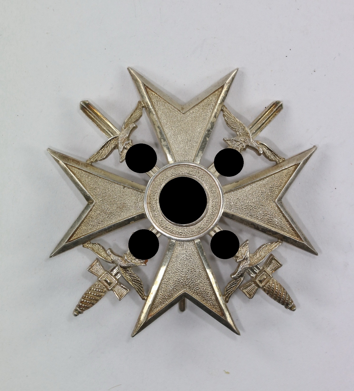 Silver Spanish Cross. Maker Meybauer (Logo), Silver 900. – Bild 1