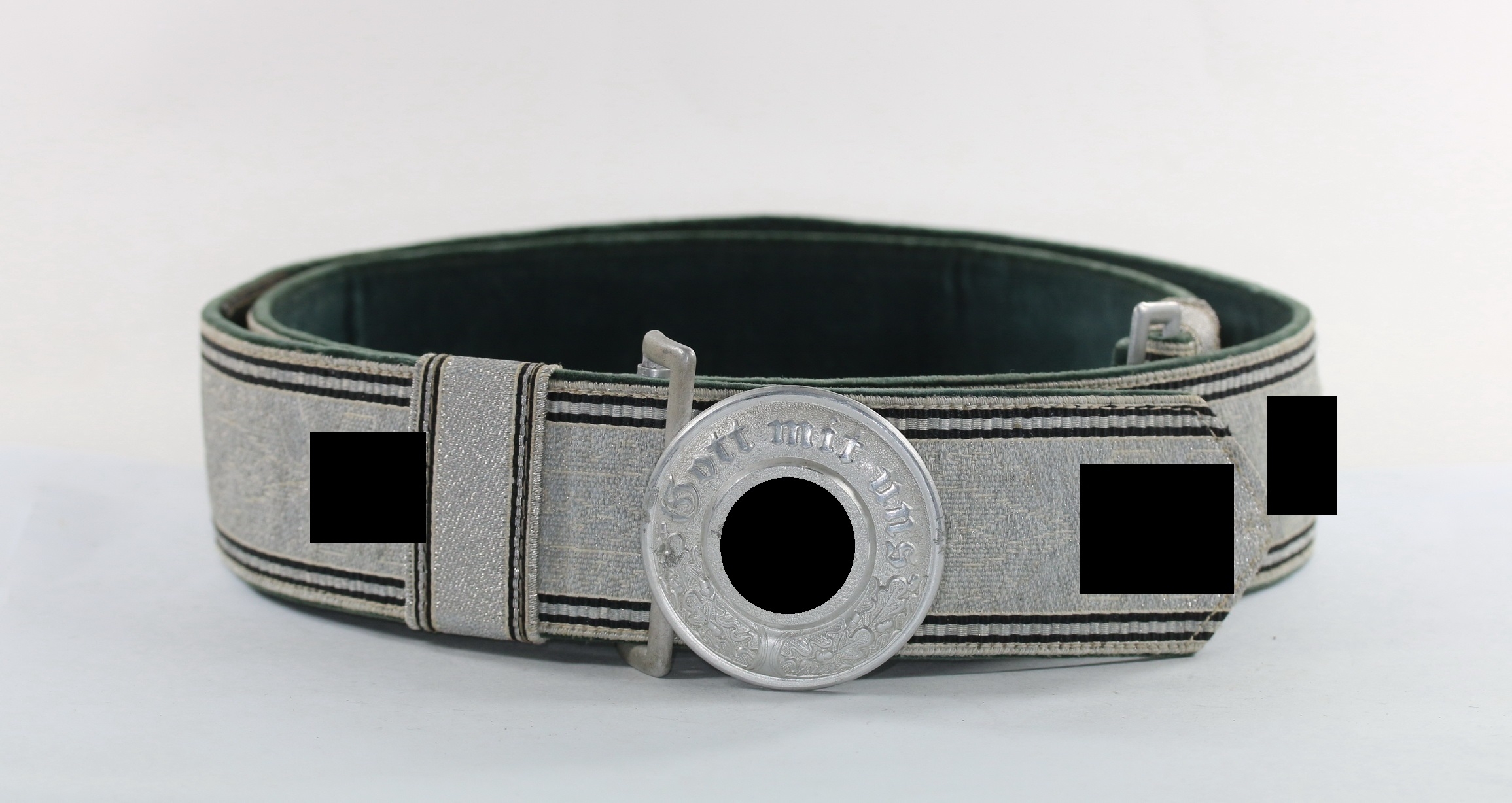 ss_polizei_feldbinde_f_r_f_hrer_hst Belt for Police (SS) Leaders. Maker RZM 257/40 SS – Bild 1