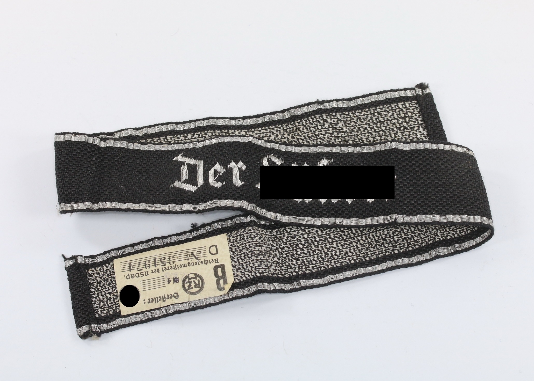 SS-Verfügungstruppe Ärmelband für Führer im SS-Regiment 3 "Der Führer" – Bild 1