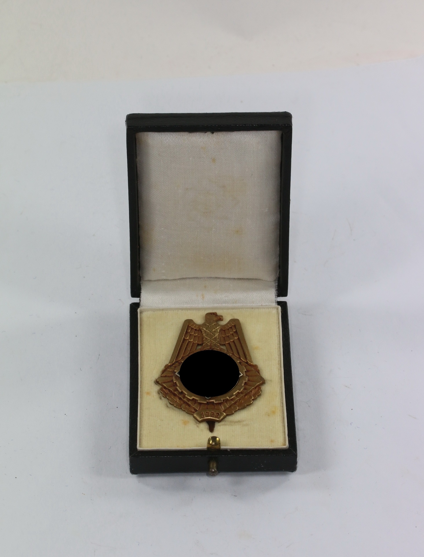 Technische Nothilfe (TeNo). Ehrenzeichen mit Jahreszahl 1922, Hst. Wilhelm Fühner Pforzheim im Etui – Bild 1