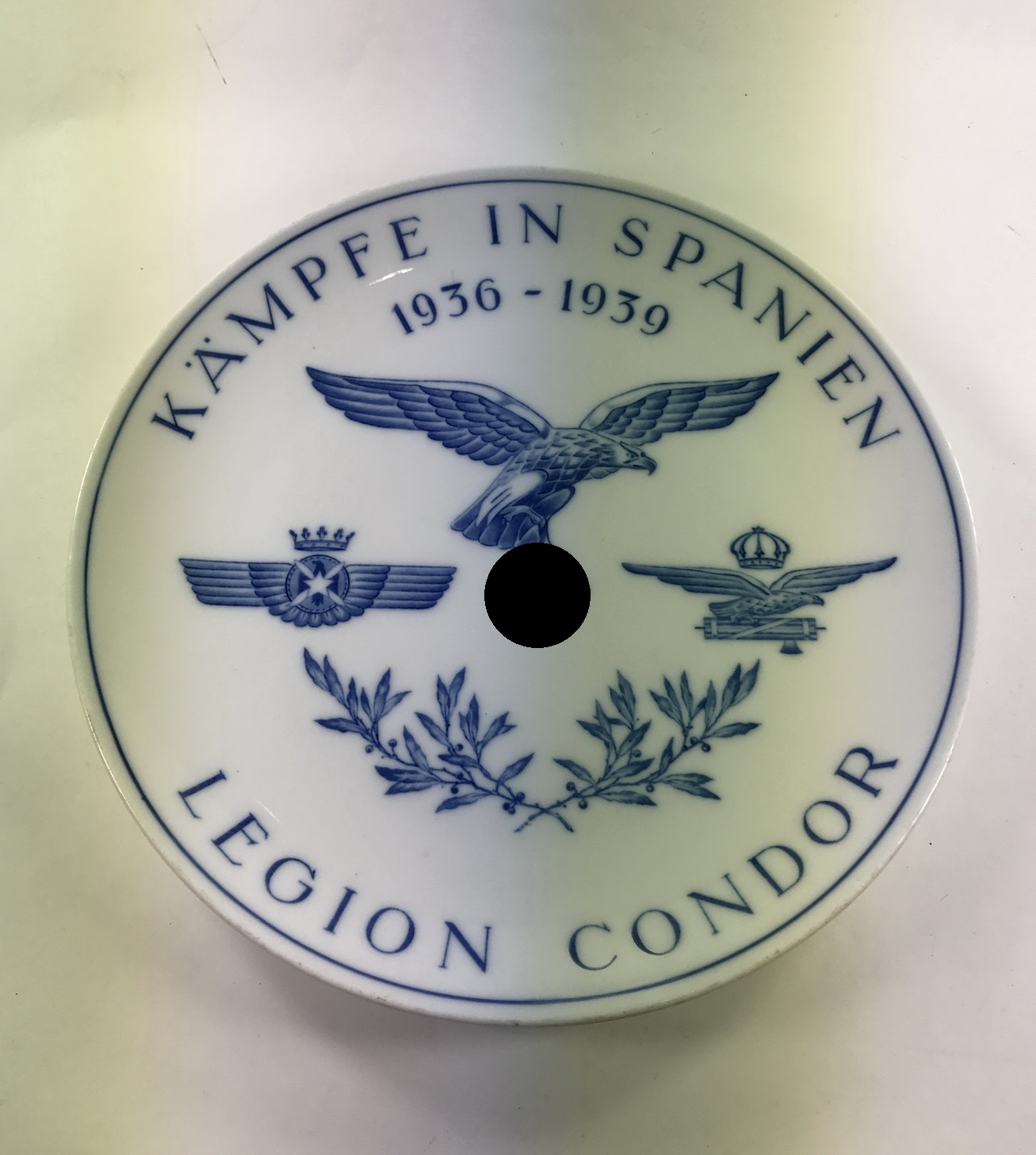 teller_meissen_legion_condor_kaempfe_in_spanien_1936__39_1__1 Meißen, Wall Plate "Legion Condor Kämpfe in Spanien 1936 - 1939" – Bild 1