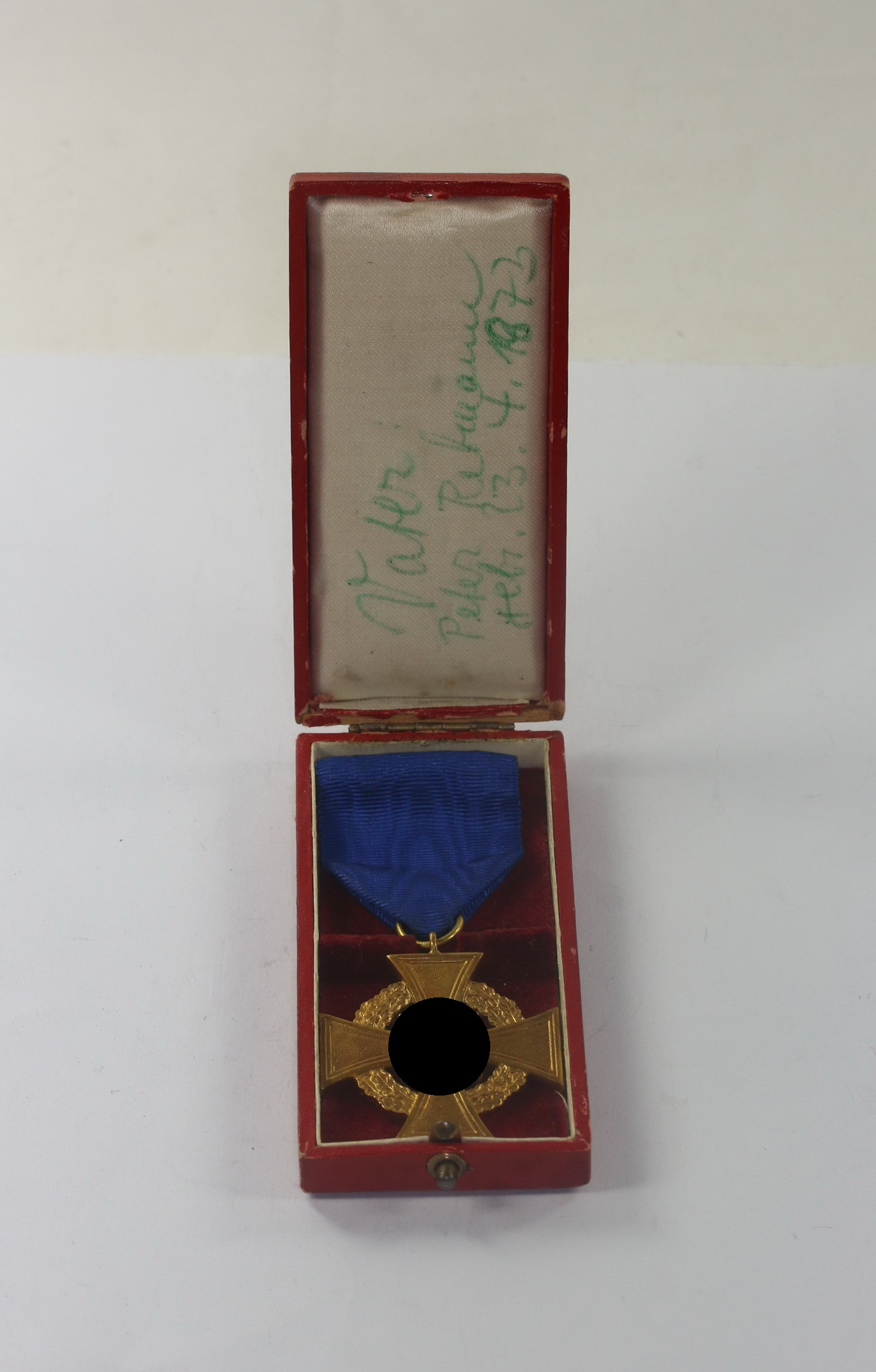 Cased Gold Civil Loyal Service Cross for 40 Years.  – Bild 1