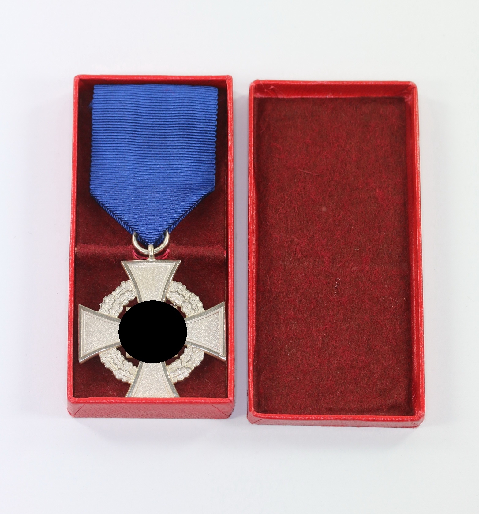 treudienstehrenzeichen_in_silber_25_jahre_im_etui_1__1 Cased Civil Loyal Service Cross for 25 Years. – Bild 1