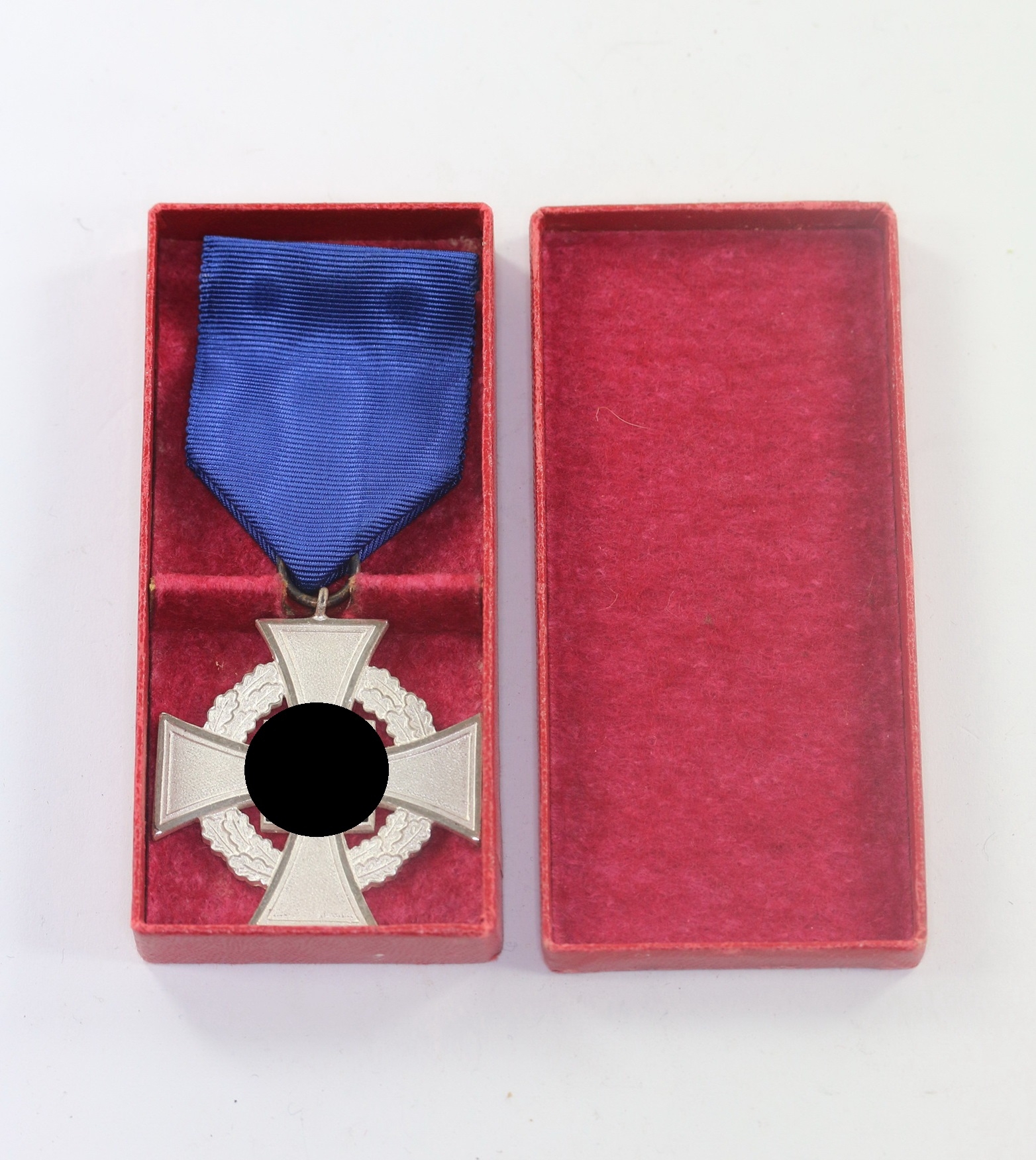 Cased Silver Civil Loyal Service Cross for 25 Years.  – Bild 1