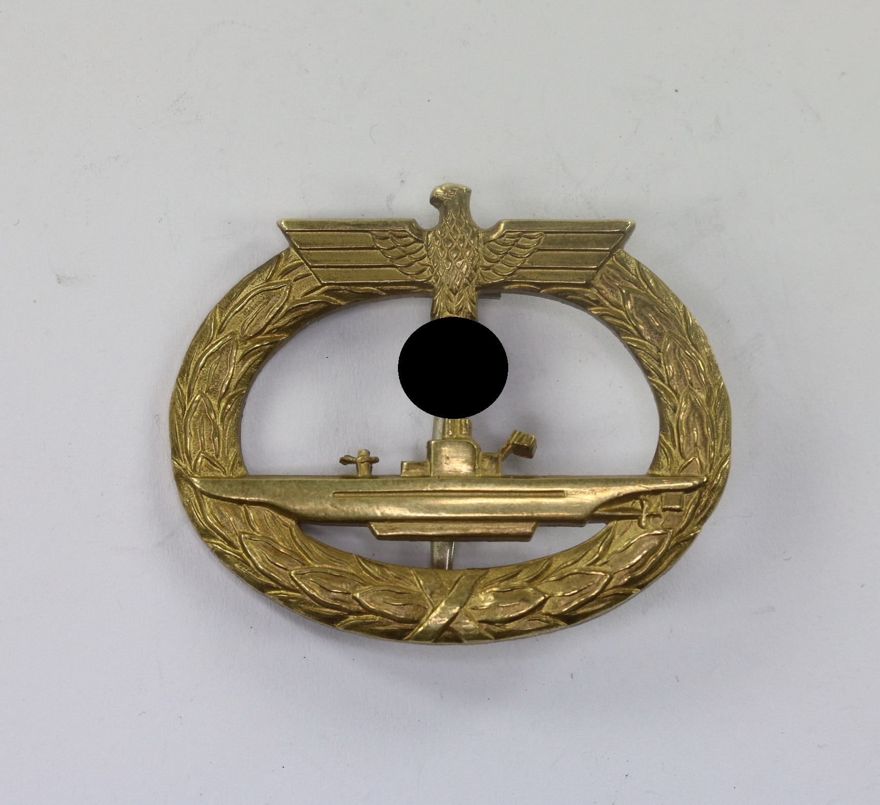 ubootkriegsabzeichen_1939_b Submarine War Badge 1939. Type B.H. Mayer, Pforzheim. – Bild 1