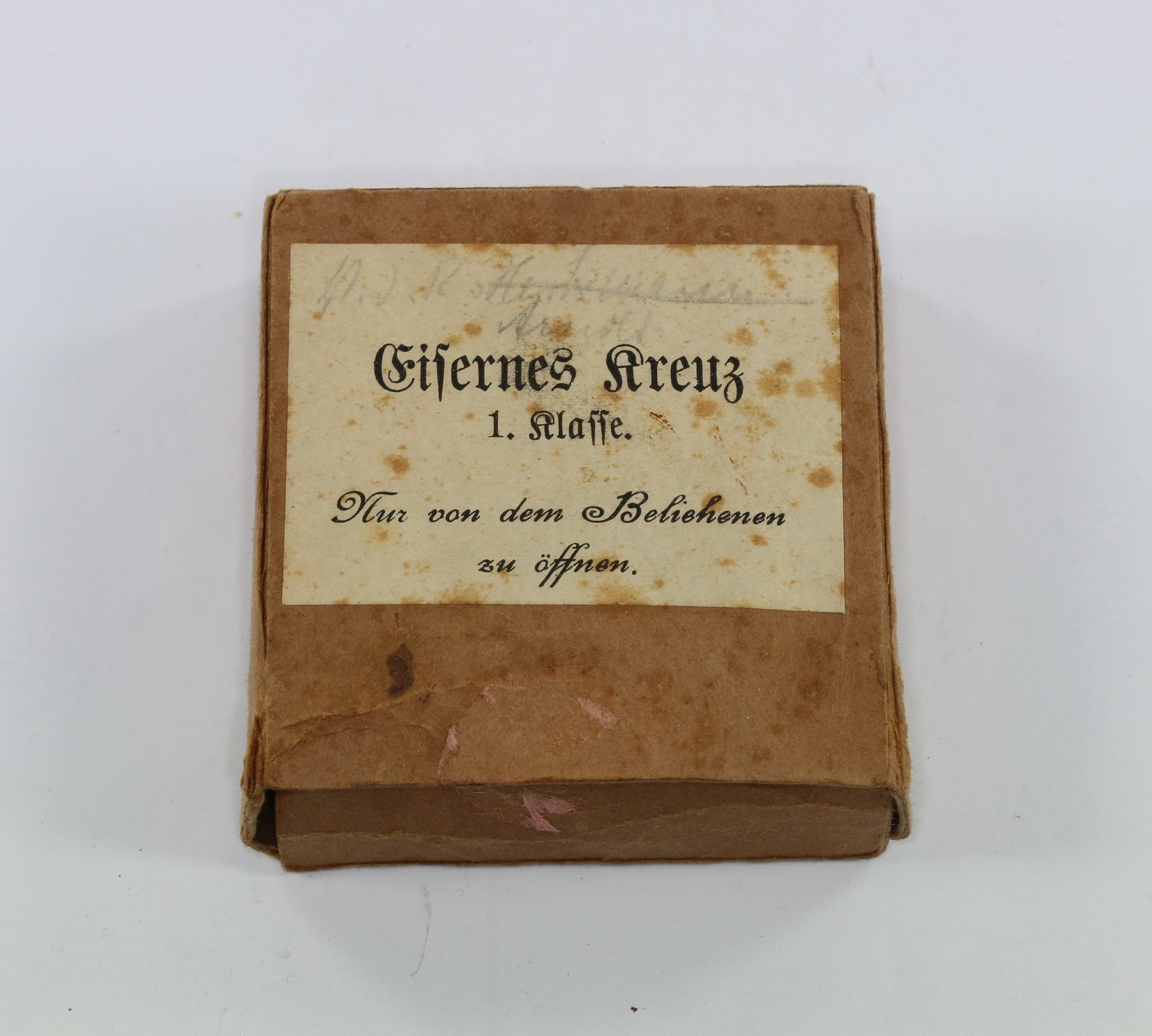 umkarton_eisernes_kreuz_1 Outer Carton for the Iron Cross 1st Class 1914. – Bild 1