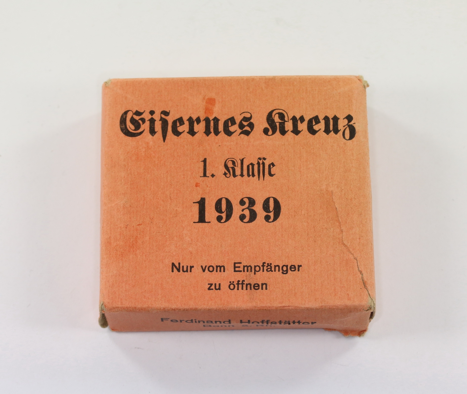 Outer Carton for the Iron Cross 1st Class 1939, Ferdinand Hoffstätter Bonn a. Rh. – Bild 1