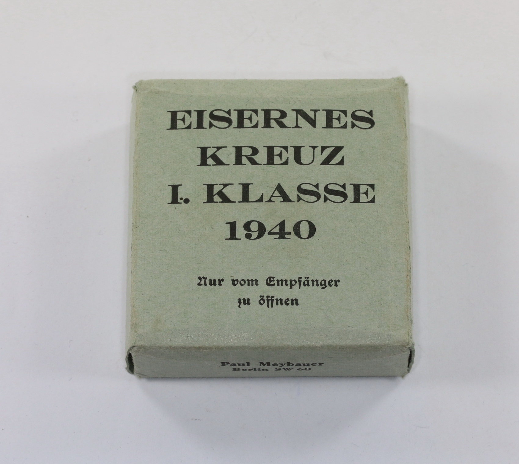 Outer Carton for the Iron Cross 1st Class 1939, Paul Meybauer (green) – Bild 1