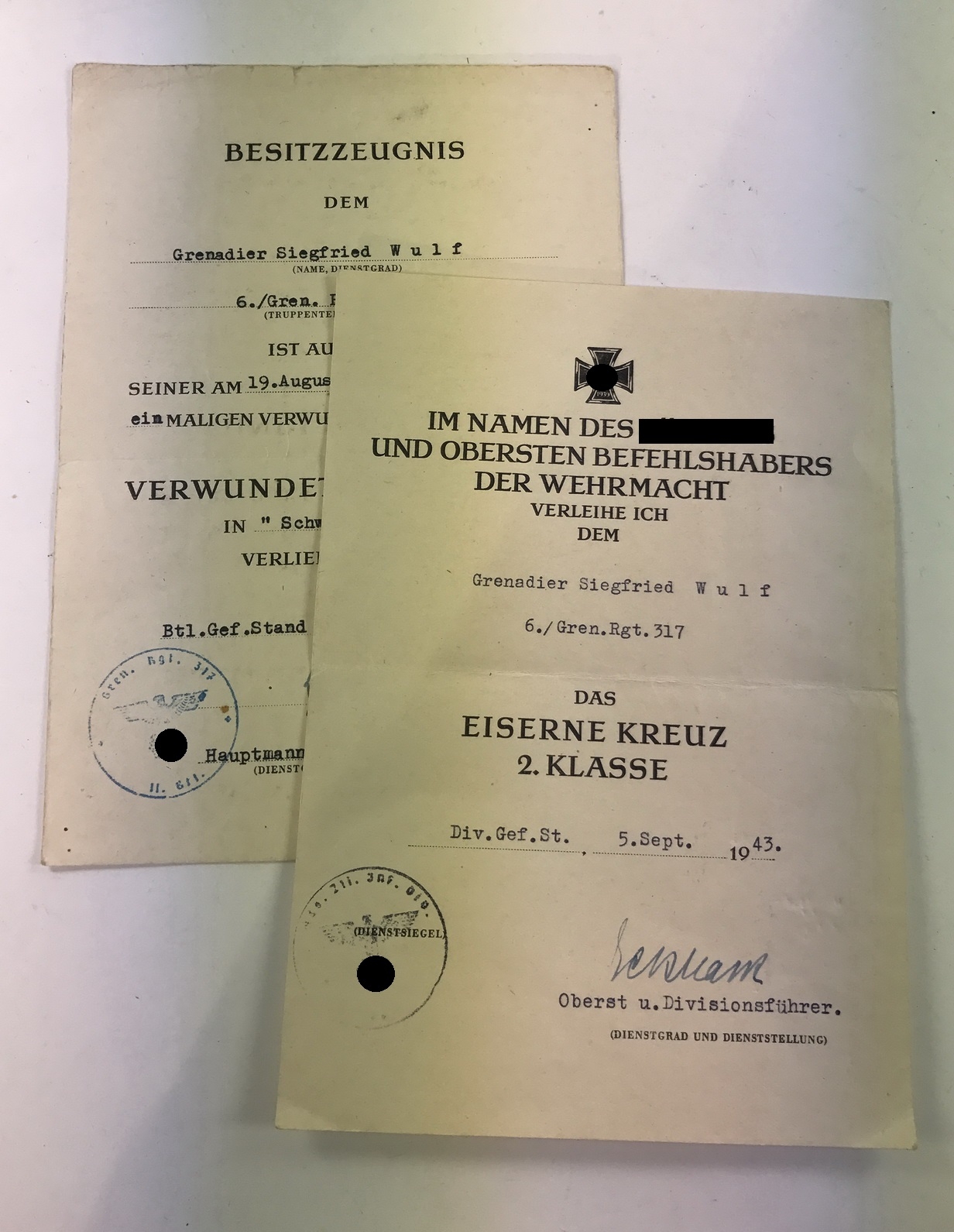 urkunden_grenadier_1__1 Urkunden Grenadier – Bild 1