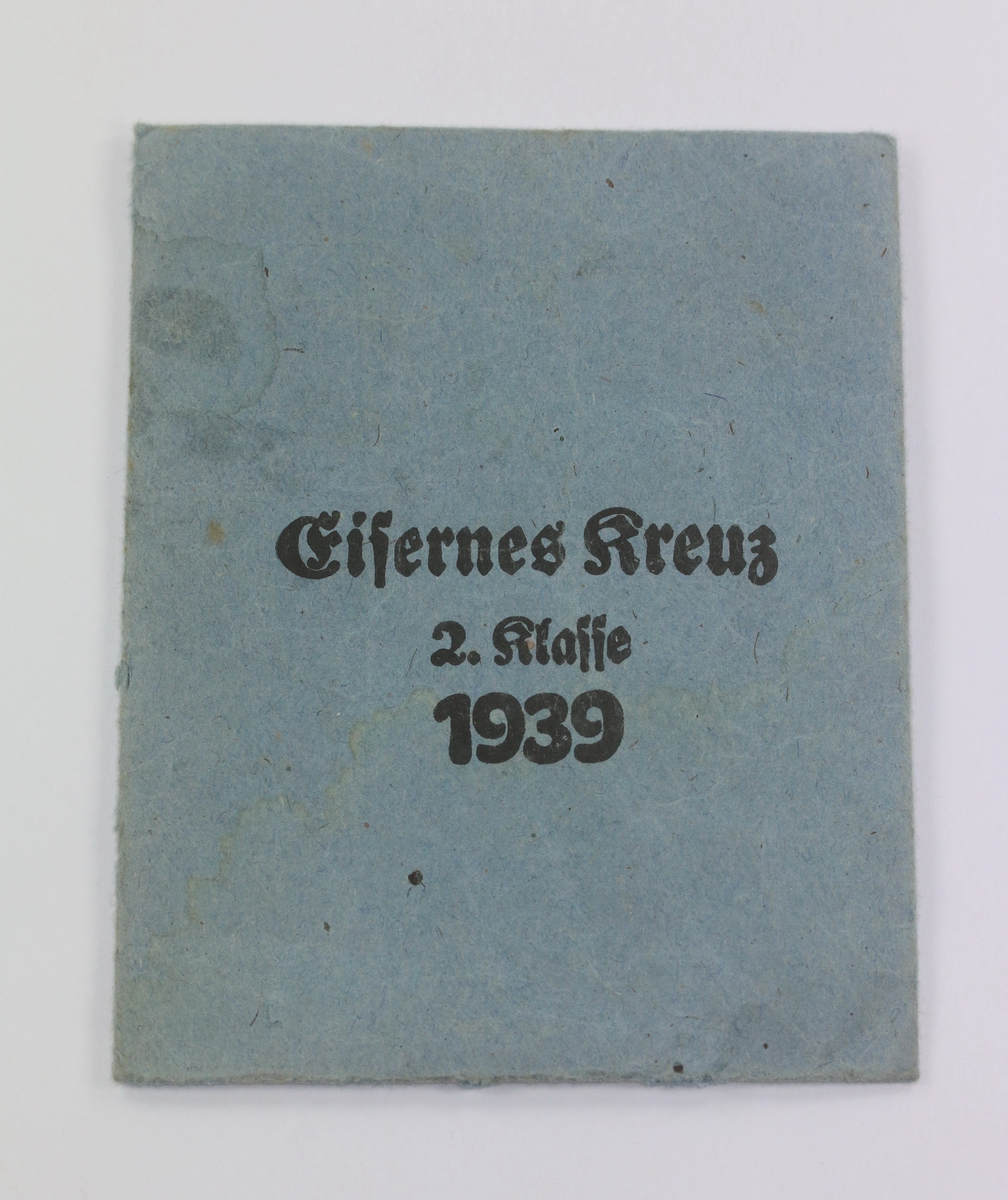 verleihungst_te_eisernes_kreuz_2 Verleihungstüte Eisernes Kreuz 2. Klasse 1939, Rudolf Souval Wien 62 – Bild 1
