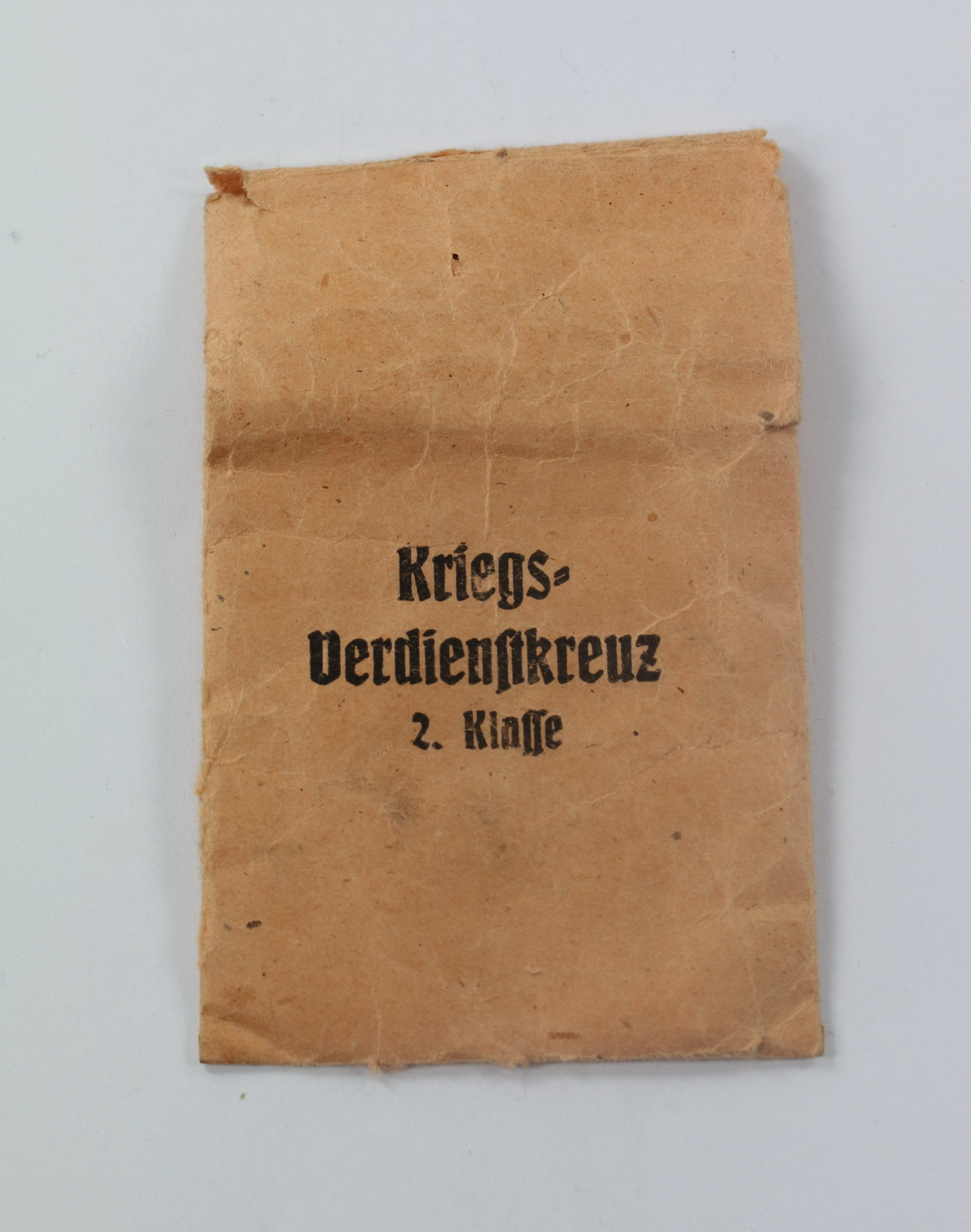 Envelope for the War Merit Cross 2nd Class, Carl Wild Metallwarenfabrik Hamburg 24 – Bild 1