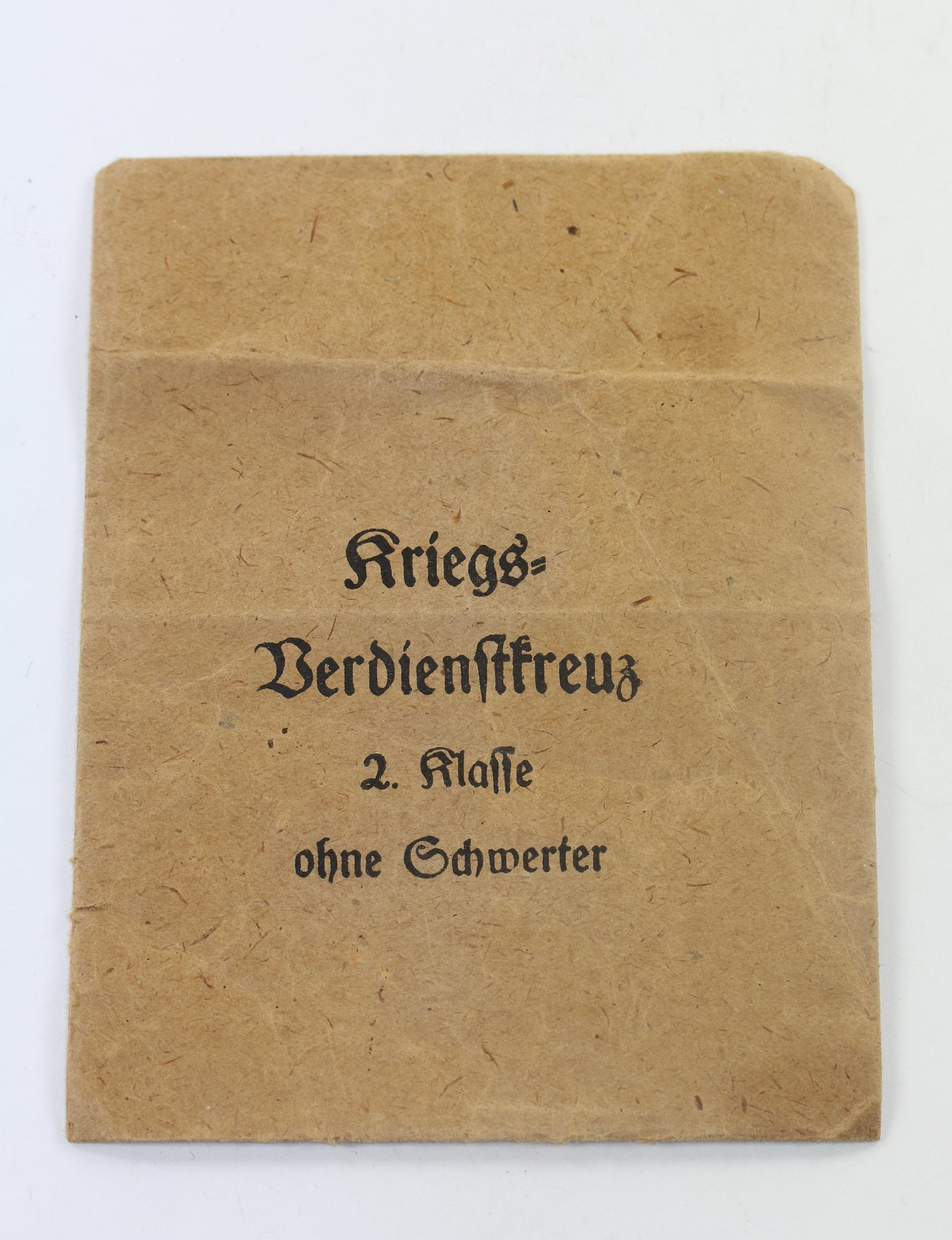 verleihungst_te_kriegsverdienstkreuz_2 Verleihungstüte Kriegsverdienstkreuz 2. Klasse (ohne Schwerter), Wilhelm Deumer Lüdenscheid – Bild 1