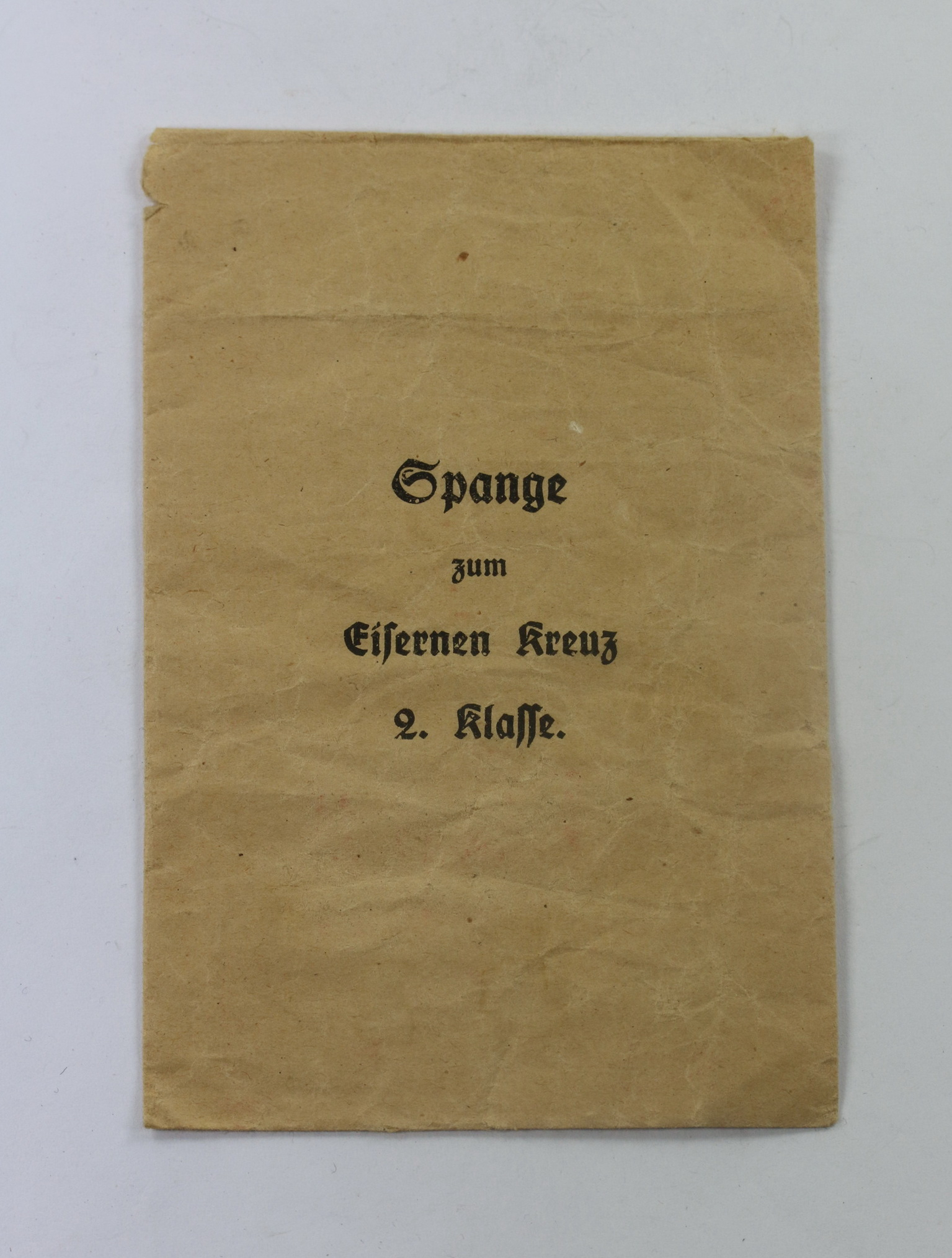 verleihungst_te_spange_zum_eisernen_kreuz_2 Verleihungstüte Spange zum Eisernen Kreuz 2. Klasse, Wilhelm Deumer Lüdenscheid – Bild 1
