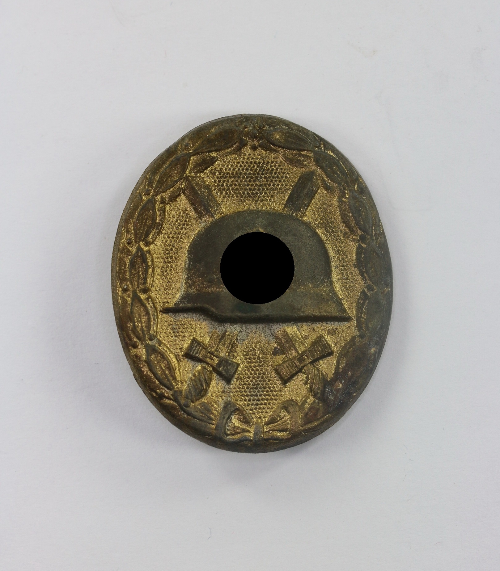  Verwundetenabzeichen in Gold 1939, hohl geprägt (!), Deschler & Sohn, München – Bild 1