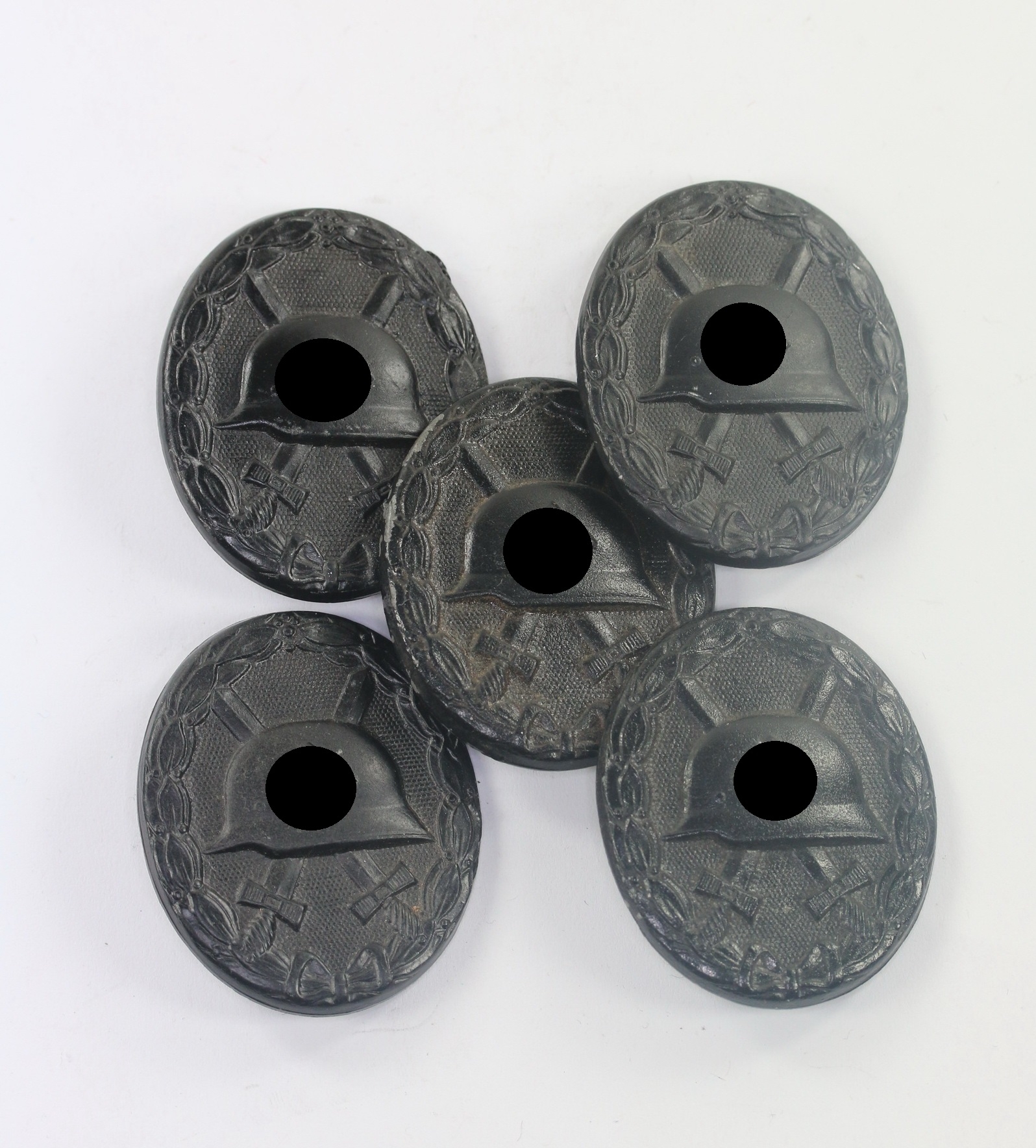 Black Wound Badge 1939. Type Deschler/Wiedmann. Hoard Find.  – Bild 1