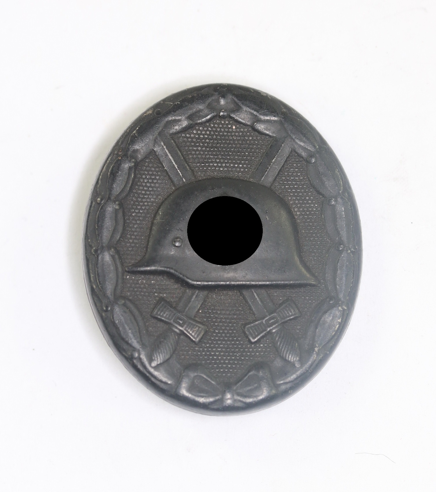 Black Wound Badge 1939. Maker 81 (Overhoff & Cie., Lüdenscheid), auf der Nadel! – Bild 1