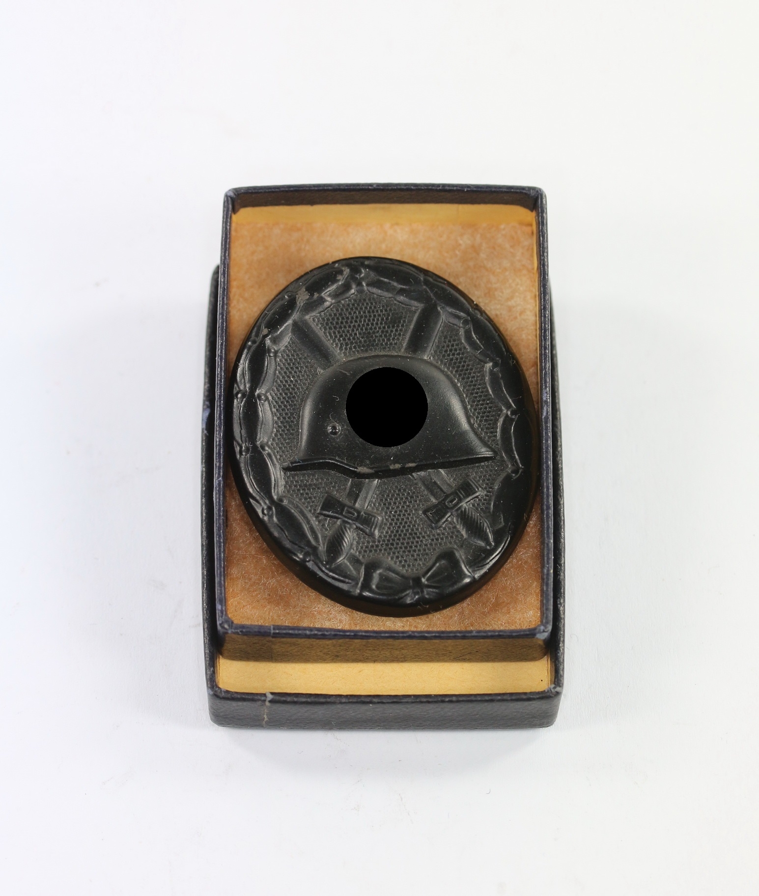 verwundetenabzeichen_in_schwarz_hst LDO Boxed Black Wound Badge 1939. Maker 126 & EH. – Bild 1