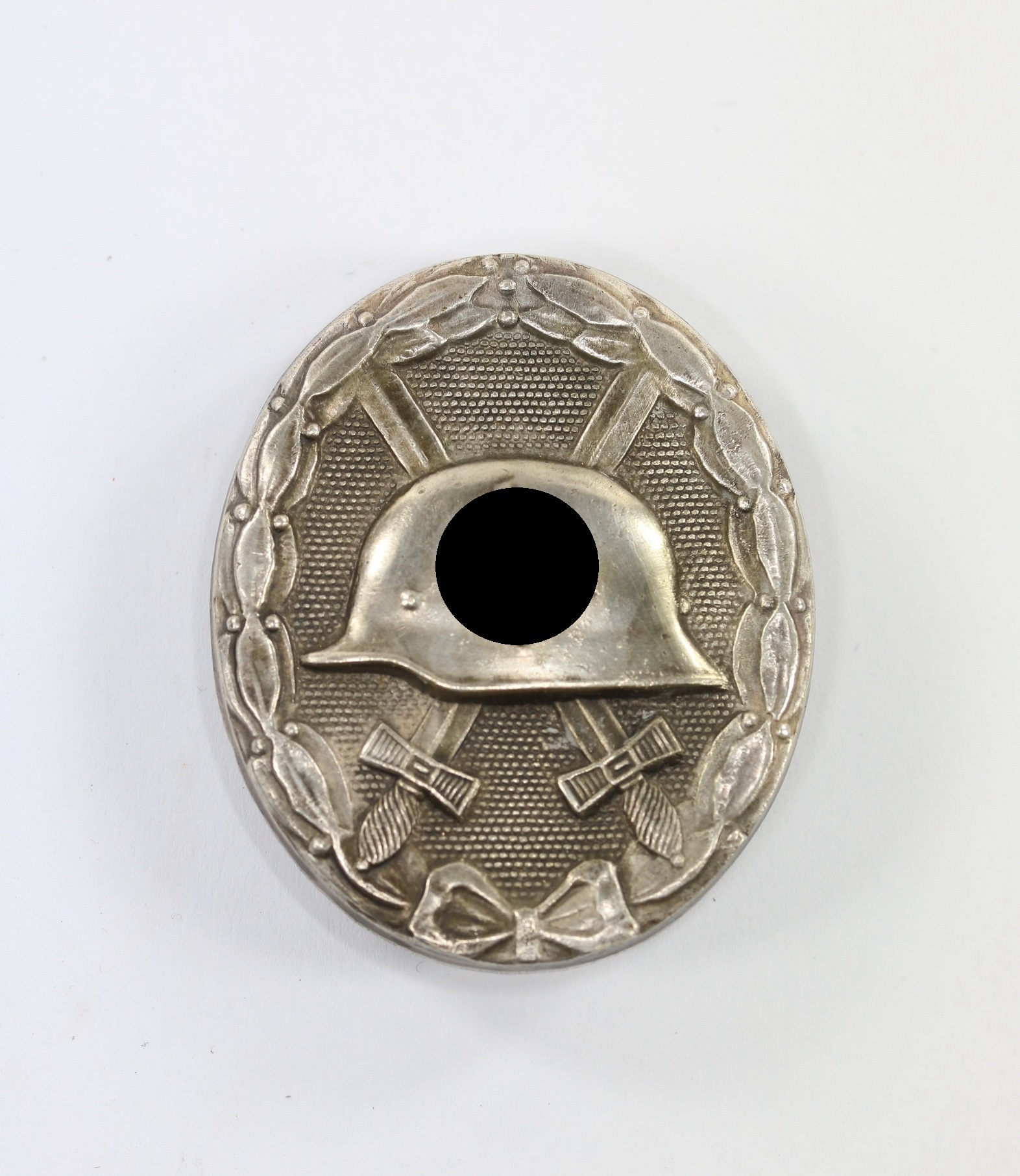 Silver Wound Badge. Type Vienna Main Mint, Wide Pin.  – Bild 1