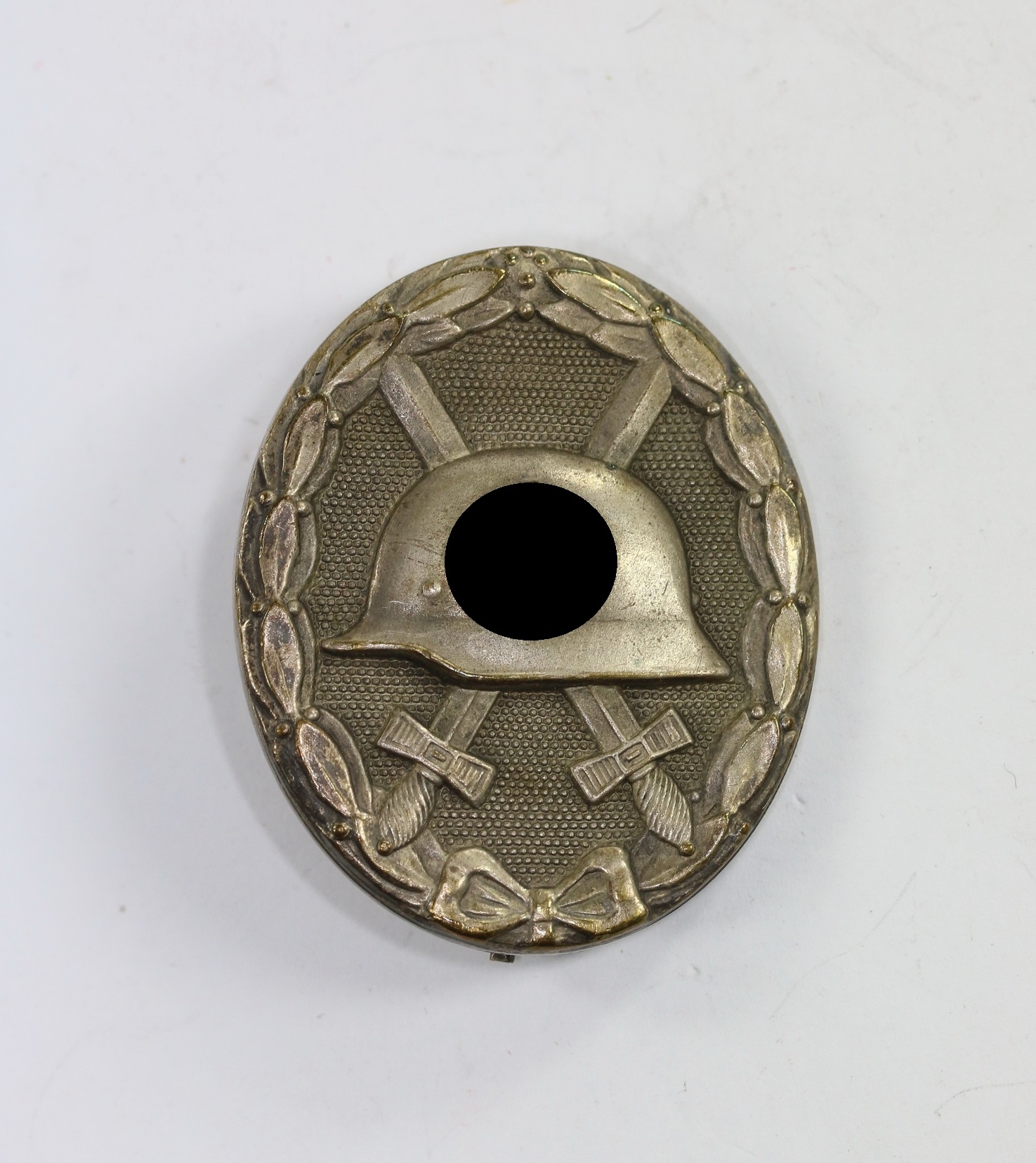 verwundetenabzeichen_in_silber_hauptm_nzamt_wien_buntmetall_1__1_1 Silver Wound Badge. Type Vienna Main Mint. – Bild 1