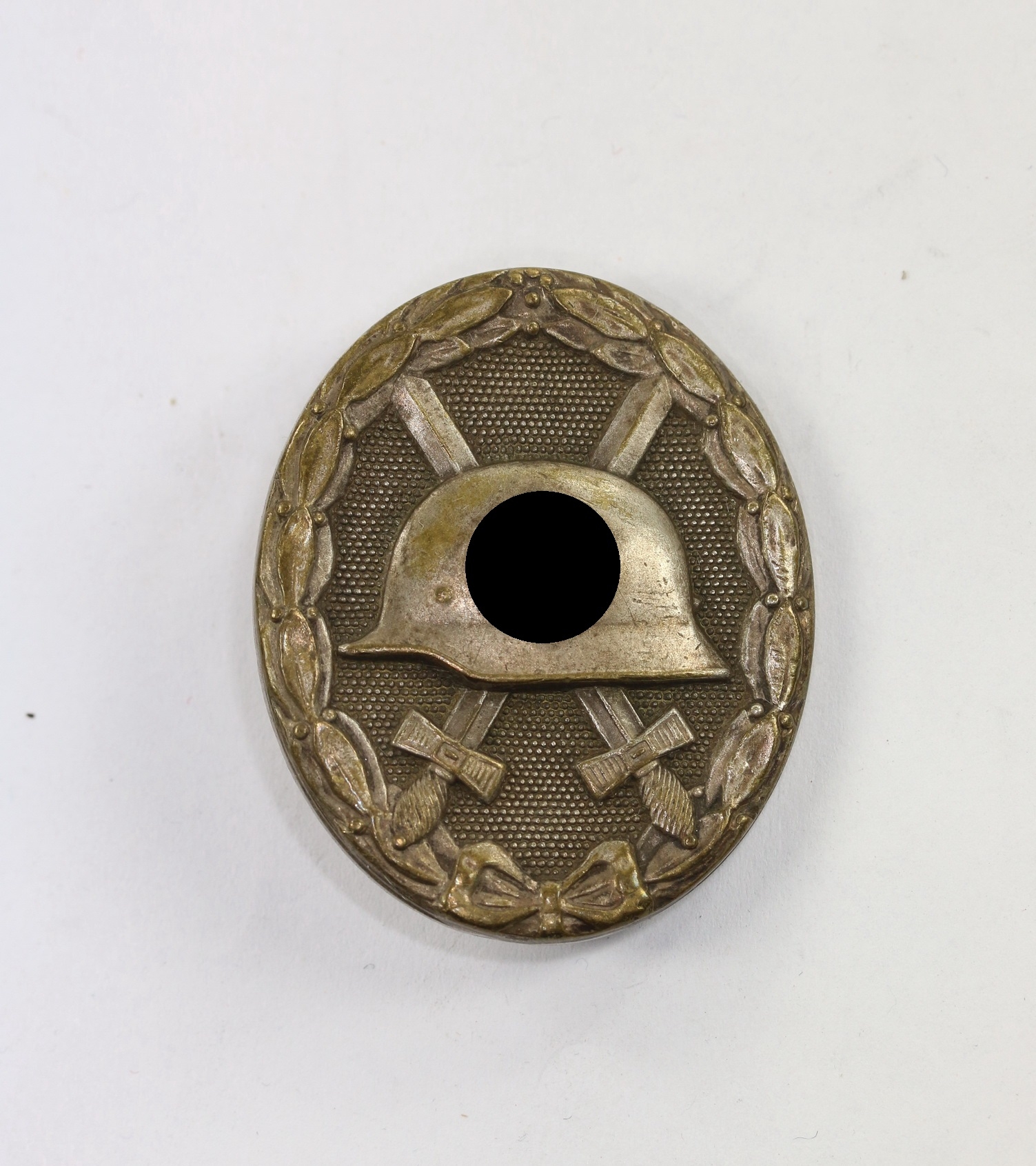 verwundetenabzeichen_in_silber_hauptm_nzamt_wien_buntmetall_1__1_5 Silver Wound Badge. Type Vienna Main Mint. – Bild 1