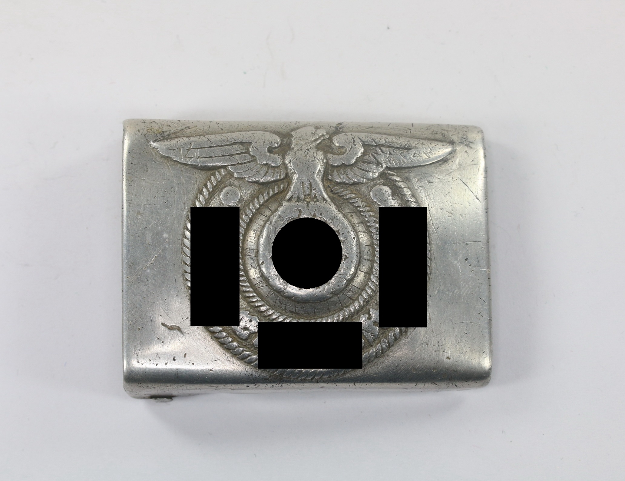 waffen_ss_koppelschloss_f_r_mannschaften_hst Waffen SS Belt Buckle for Enlisted. Maker RZM 36/39 SS (Overhoff & Cie, Lüdenscheid). – Bild 1