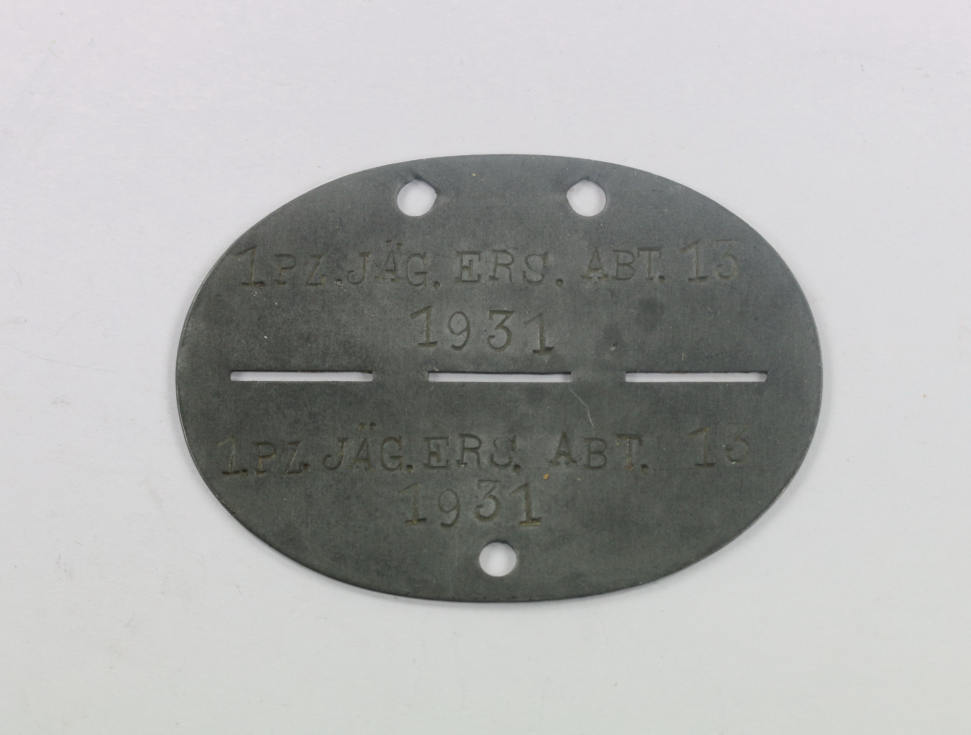 Identity Disc, Panzerjäger Ersatz Abteilung 13 (Pz. Jäg. Ers. Abt. 13) – Bild 1
