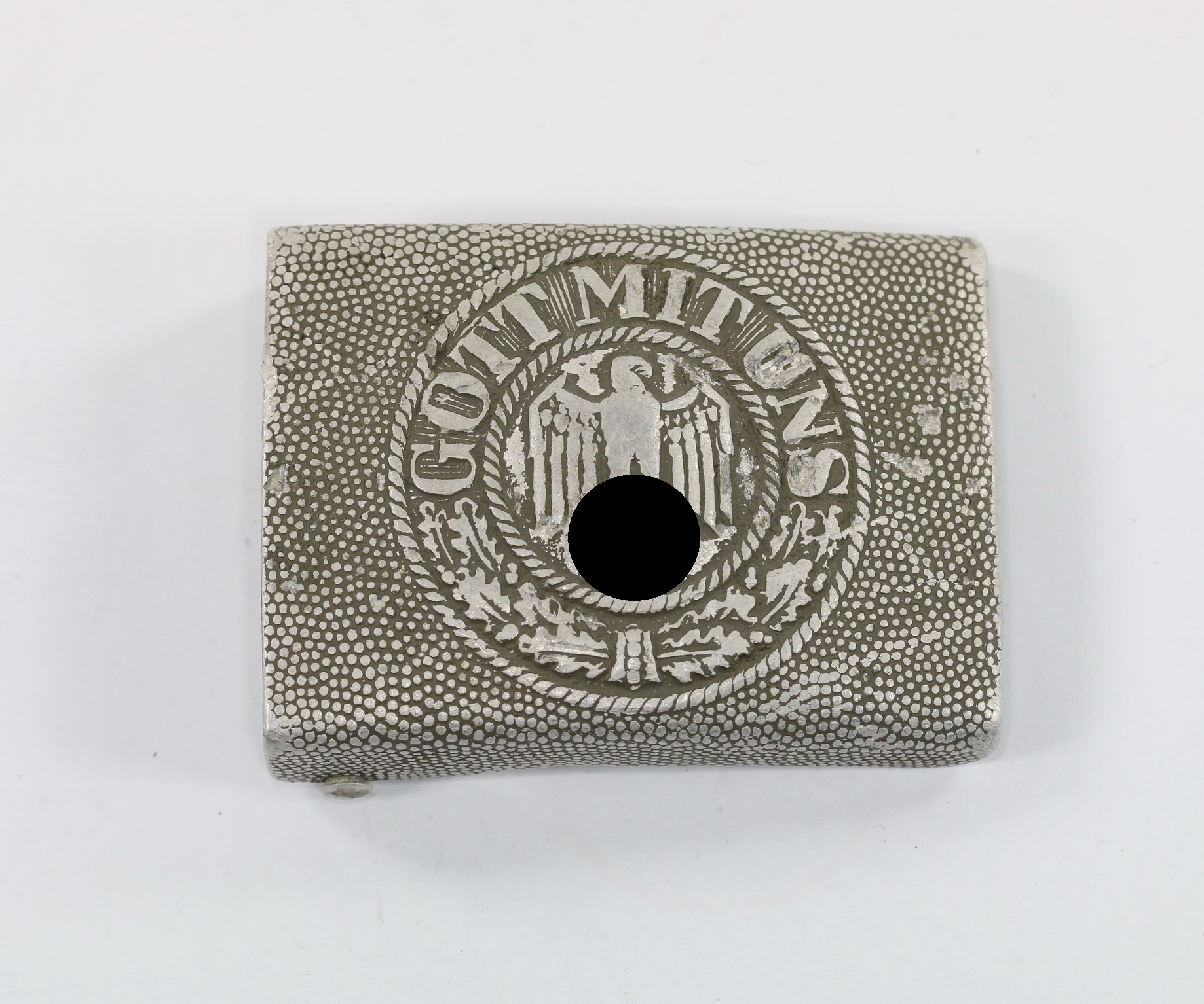 wehrmacht_heer_koppelschloss_f_r_mannschaften_hst Wehrmacht Heer, Koppelschloss für Mannschaften, Hst. R.S.&S., Aluminium – Bild 1