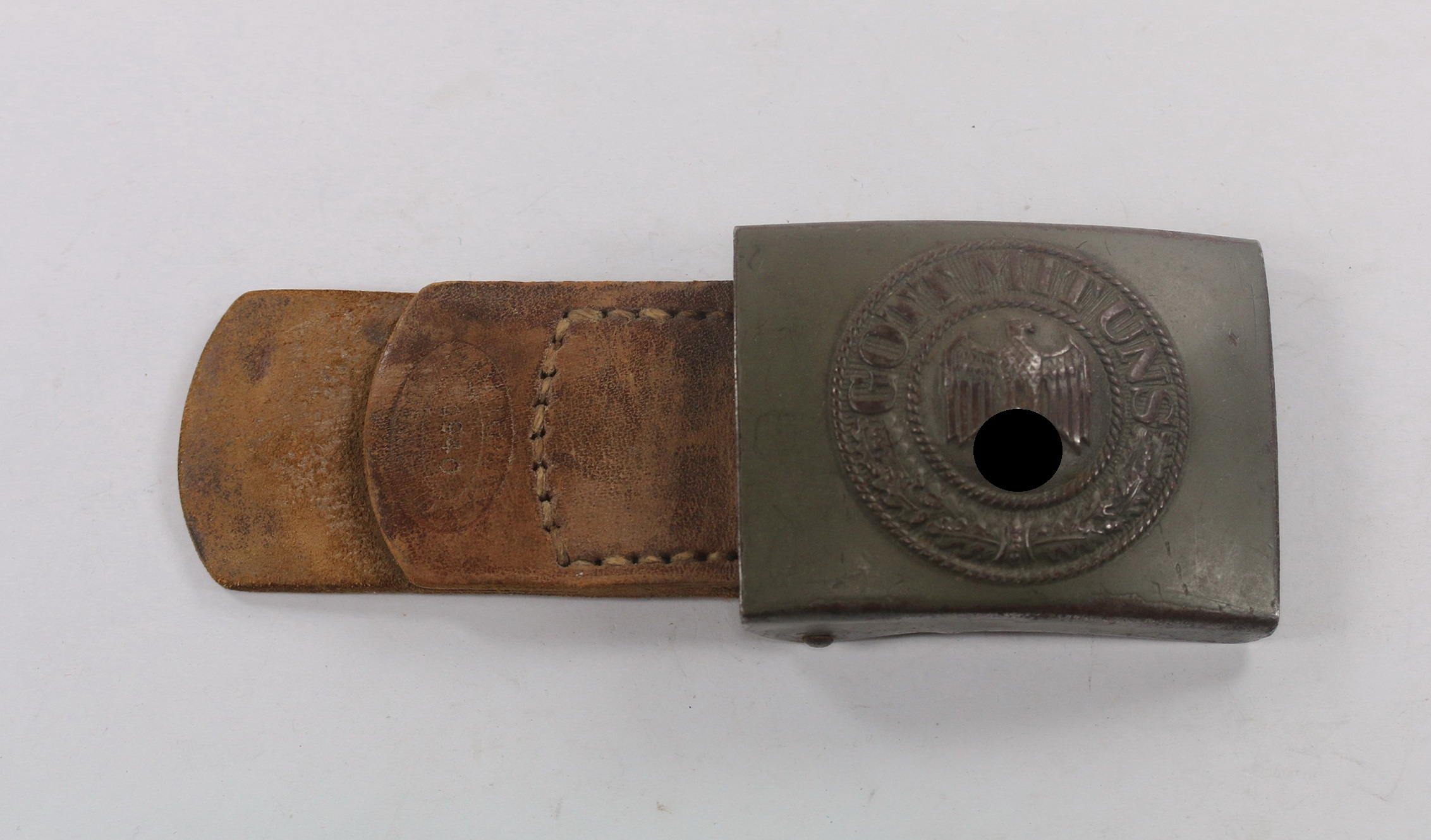 wehrmacht_heer_koppelschloss_f_r_mannschaften_n_h_40_noelle_hueck_1940__gott_mit_uns_1__1 Wehrmacht Heer, Koppelschloss für Mannschaften, N & H 40 (Noelle & Hueck 1940) - Gott Mit Uns – Bild 1