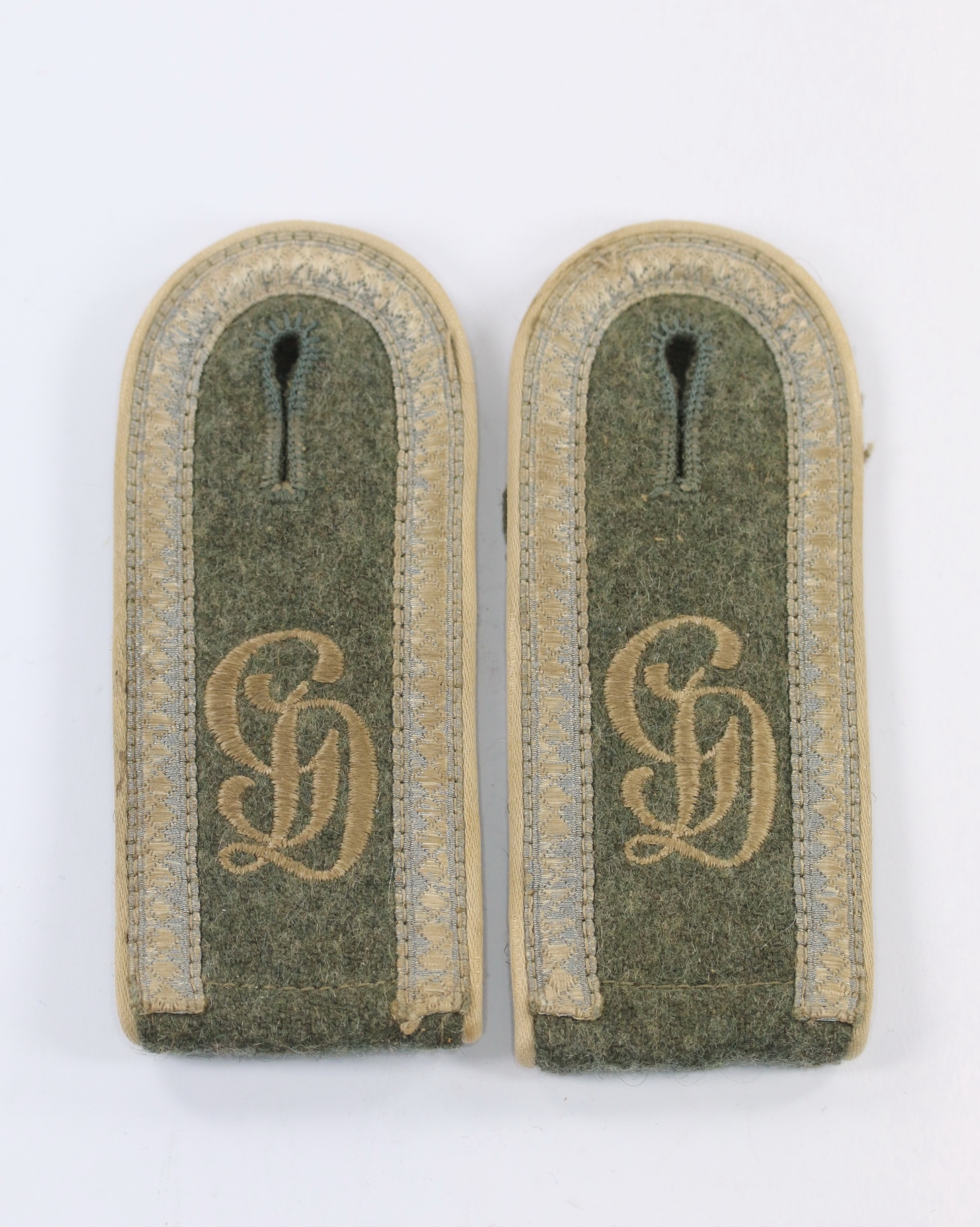 Wehrmacht Heer, Paar Schulterklappen für einen Unteroffizier im Infanterie Division Großdeutschland – Bild 1