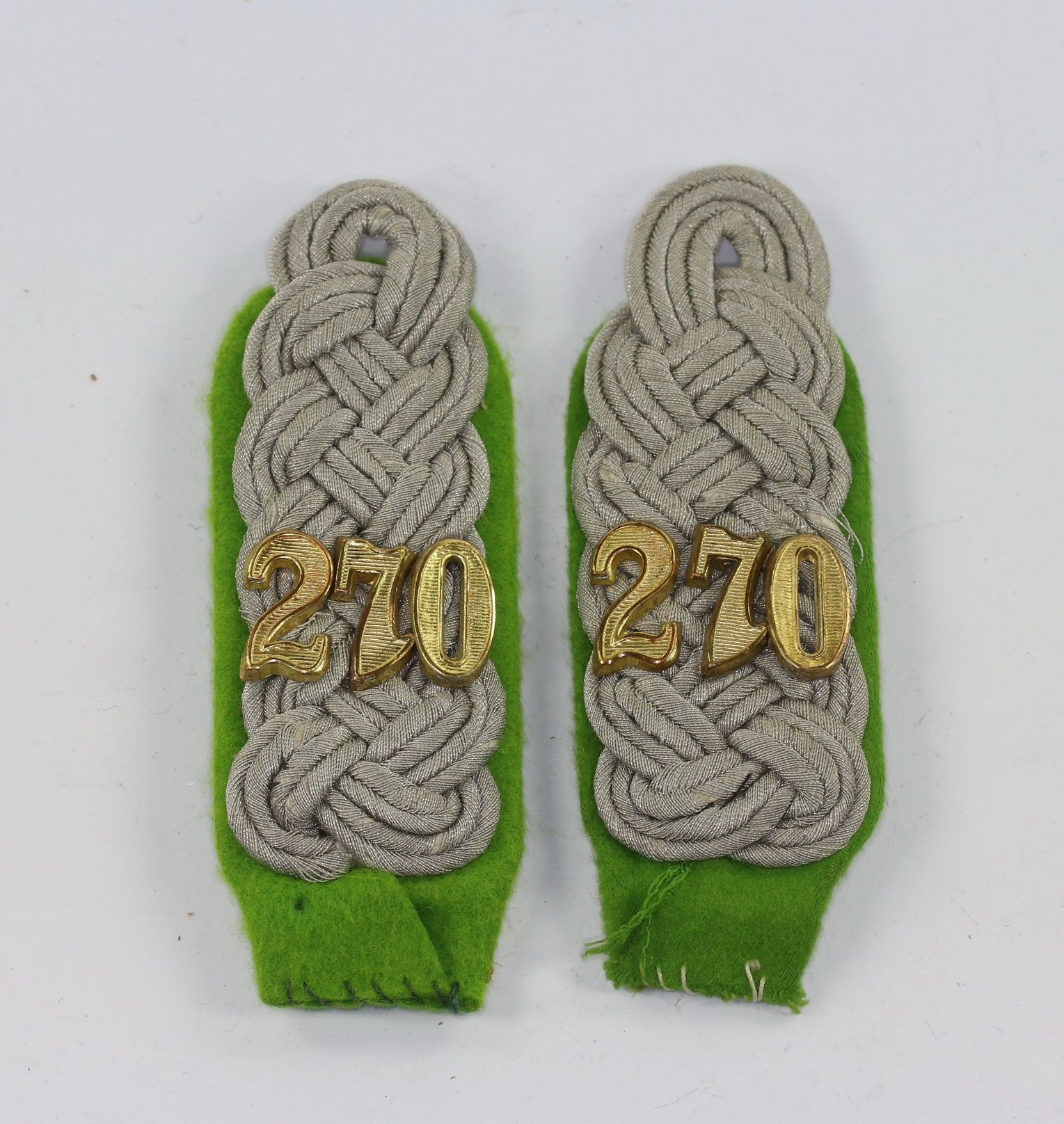 Pair of Shoulder Boards for a Major with Panzergrenadier Regiment 270 – Bild 1