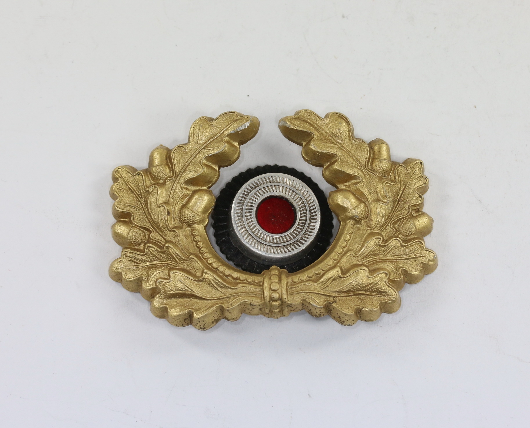 wehrmacht_heer_schirmm_tzeneichenlaub_und_korkade_f_r_einen_general_1_ Oak Leaf Wreath and Cockade for the Army General Peaked Cap. – Bild 1