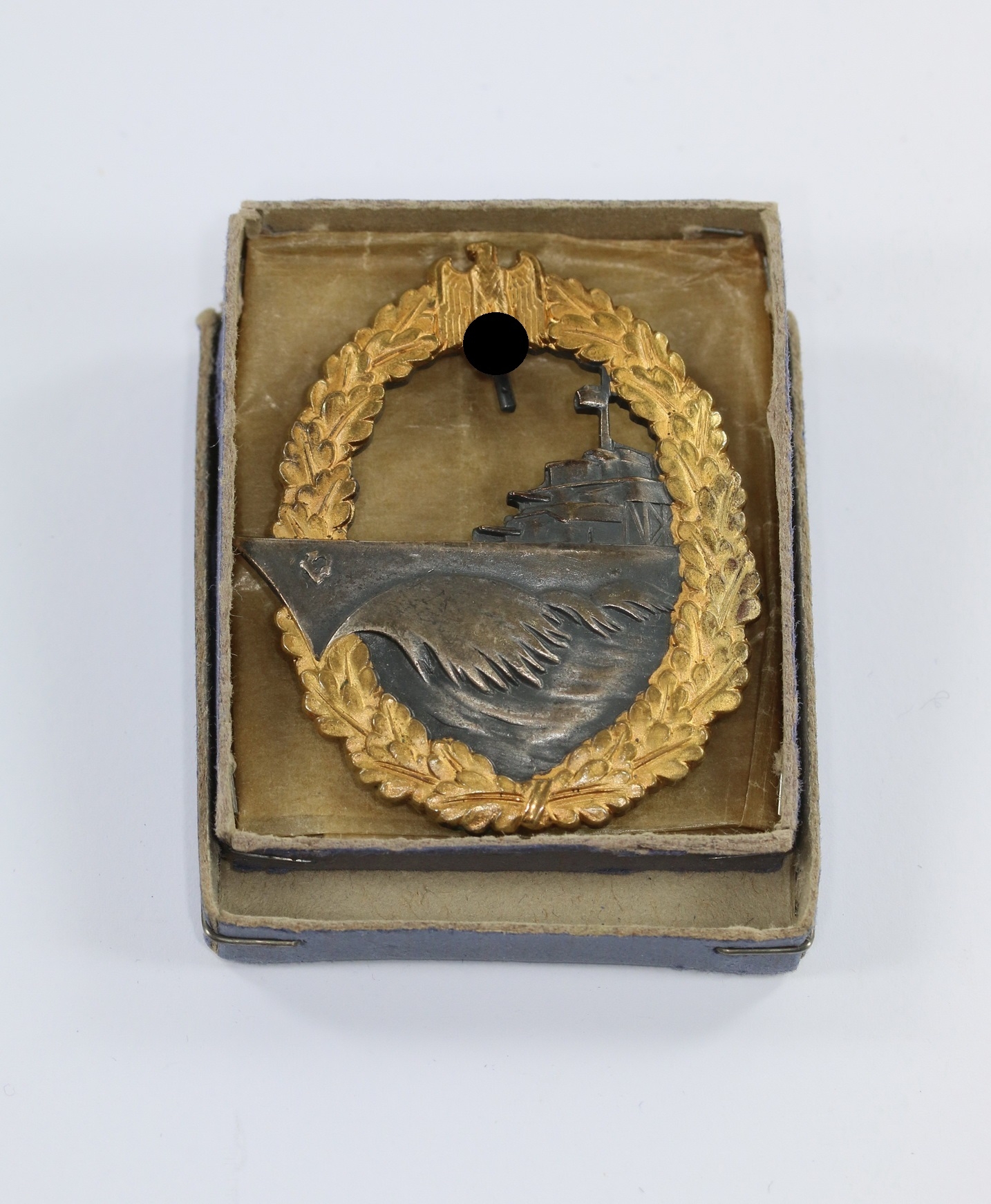 zerst_rerkriegsabzeichen_hst Boxed Destroyer War Badge. Maker Schwerin. – Bild 1