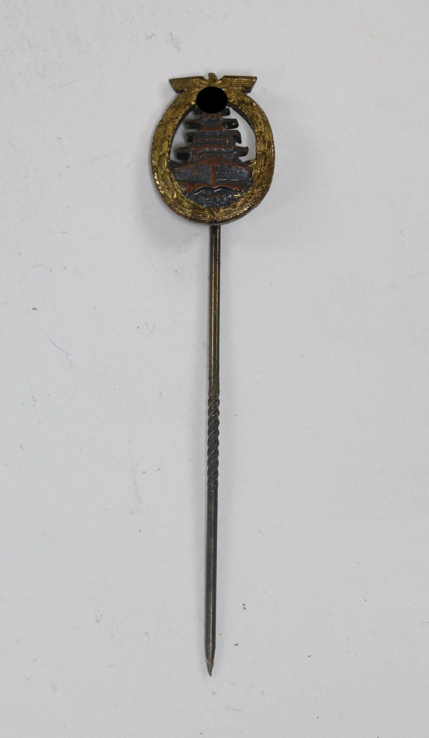 16_mm_miniatur_flottenkriegsabzeichen_hst 16 MM Miniatur Flottenkriegsabzeichen, Hst. L/57, Cupal (!) – Bild 1