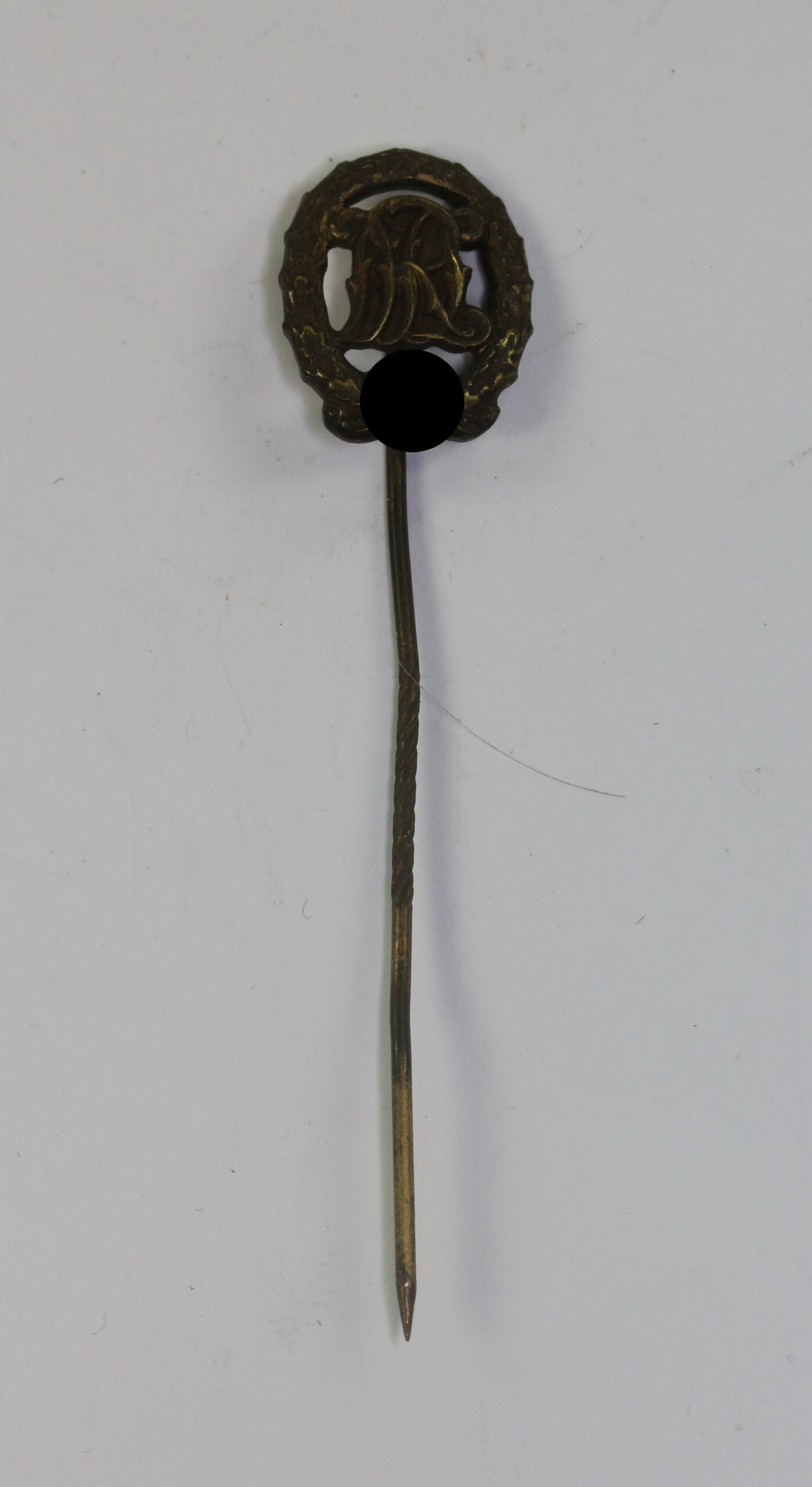 16 MM Miniatur in Eisen (!) Reichssportabzeichen in Bronze, Hst. Wernstein Jena – Bild 1