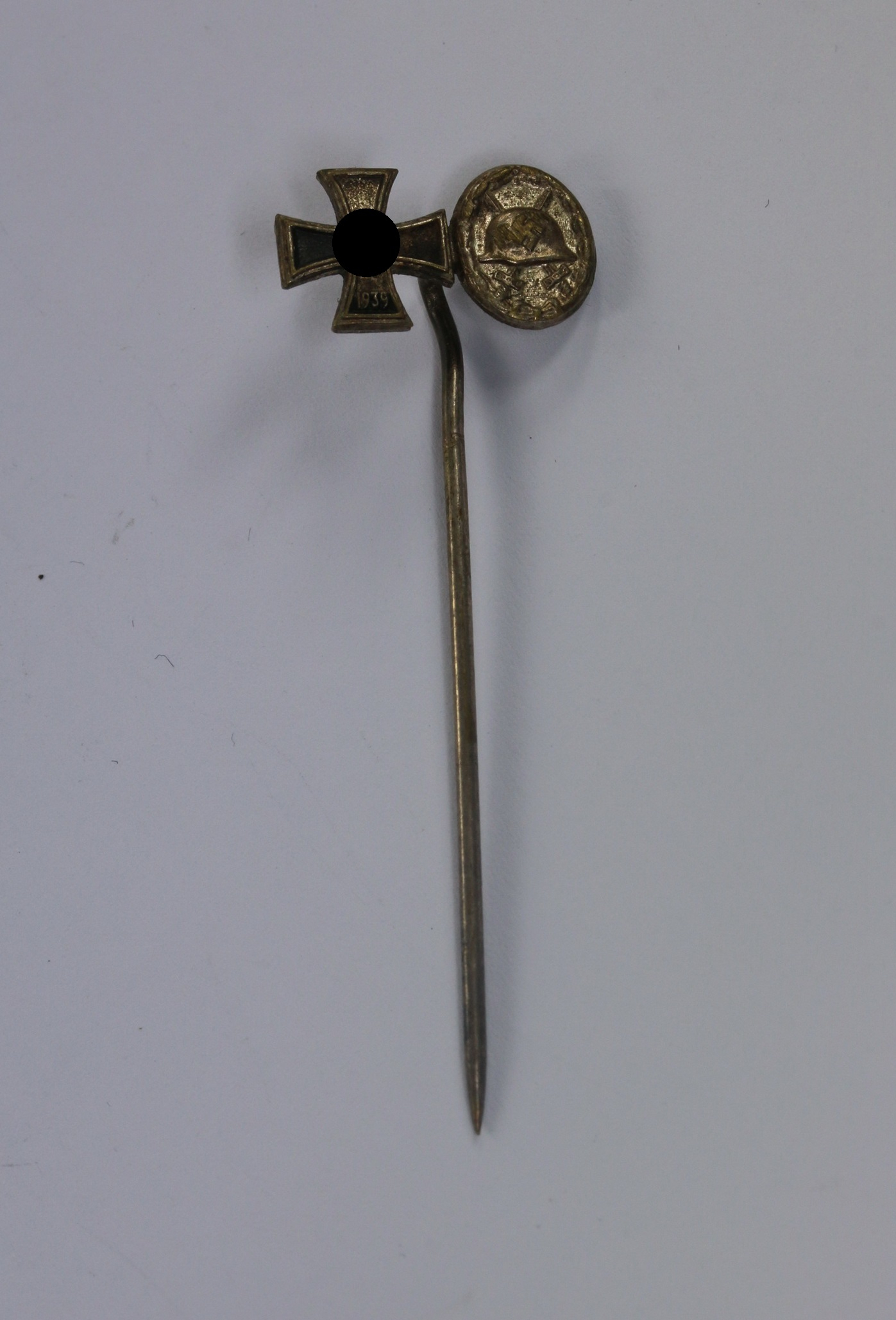 9 MM Miniatur Eisernes Kreuz 1939, Verwundetenabzeichen in Silber 1939 – Bild 1