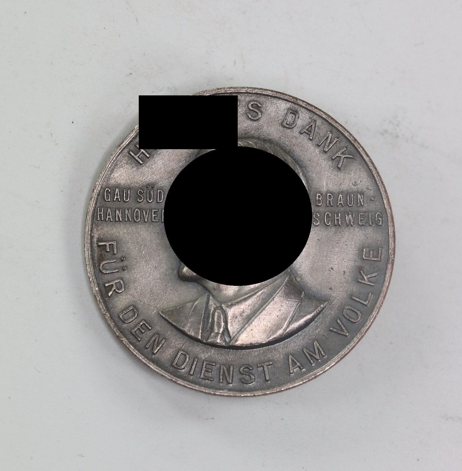  Day Badge, Hitlers Dank für den Dienst am Volk Gau Süd Hanover Braunschweig – Bild 1