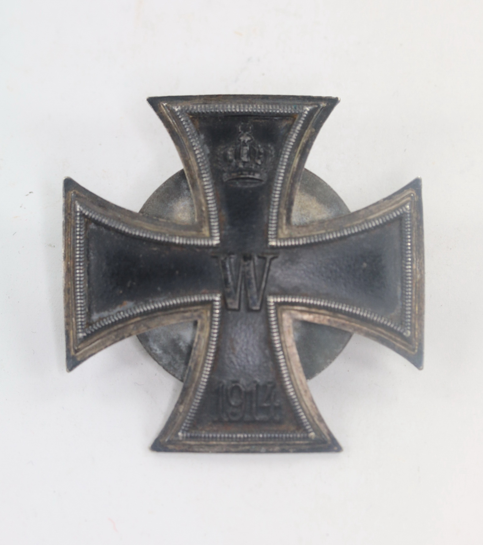 _eisernes_kreuz_1 Iron Cross 1st Class 1914 on Screwback. Maker Carl Dillenius (Square Stamp). – Bild 1